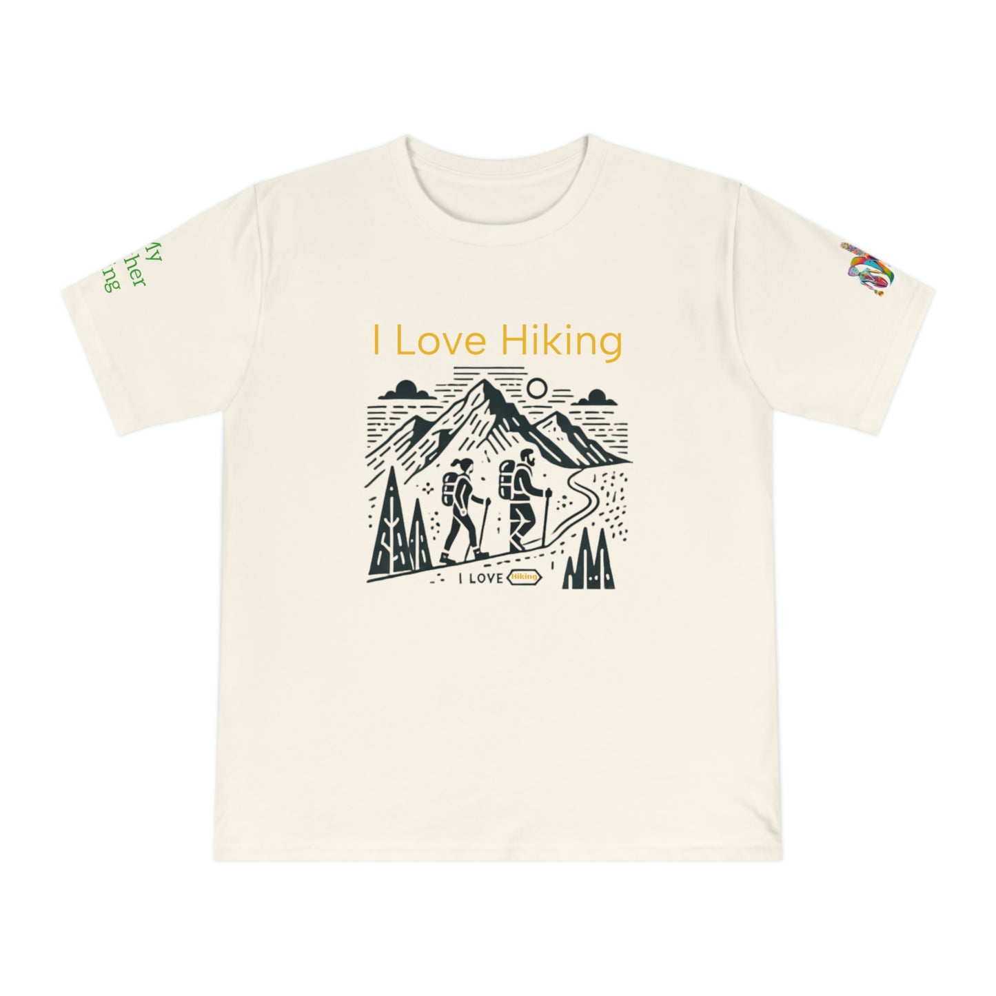 'I Love Hiking' (MHB EDITION)_100% Organic Cotton Unisex T-Shirt
