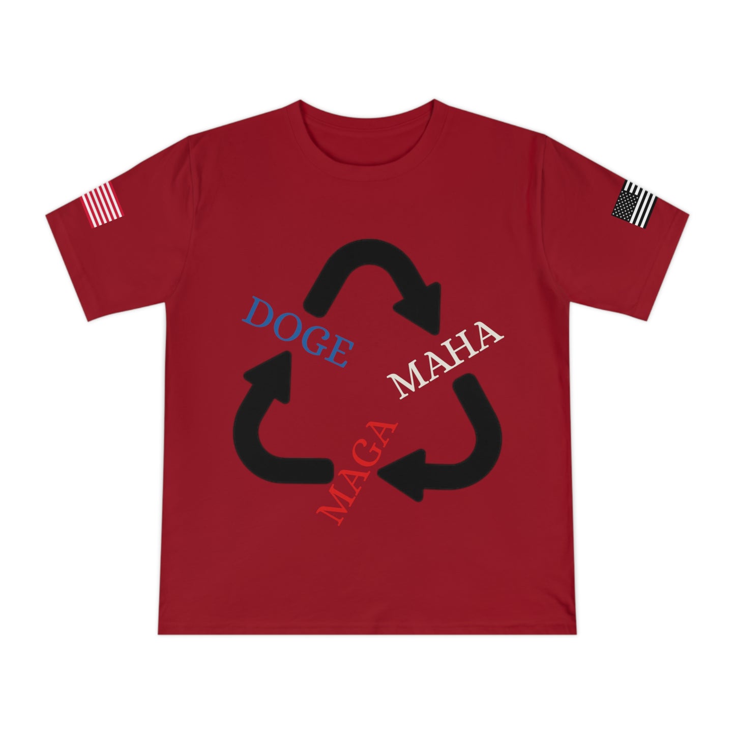 MAGA MAHA DOGE Cycle Tee _100% Organic Cotton T-Shirt