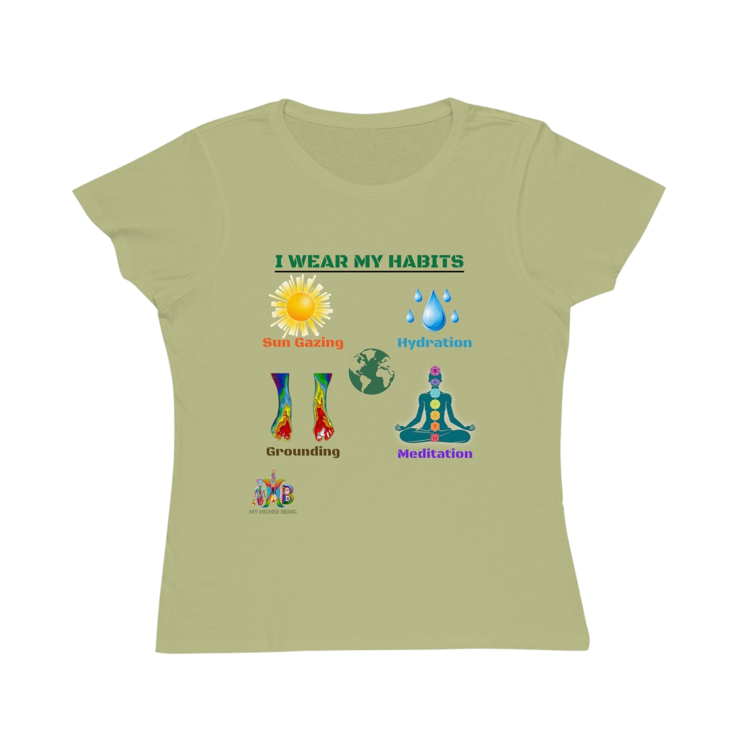'I Wear My Habits'_100% Organic Women's Classic T-Shirt
