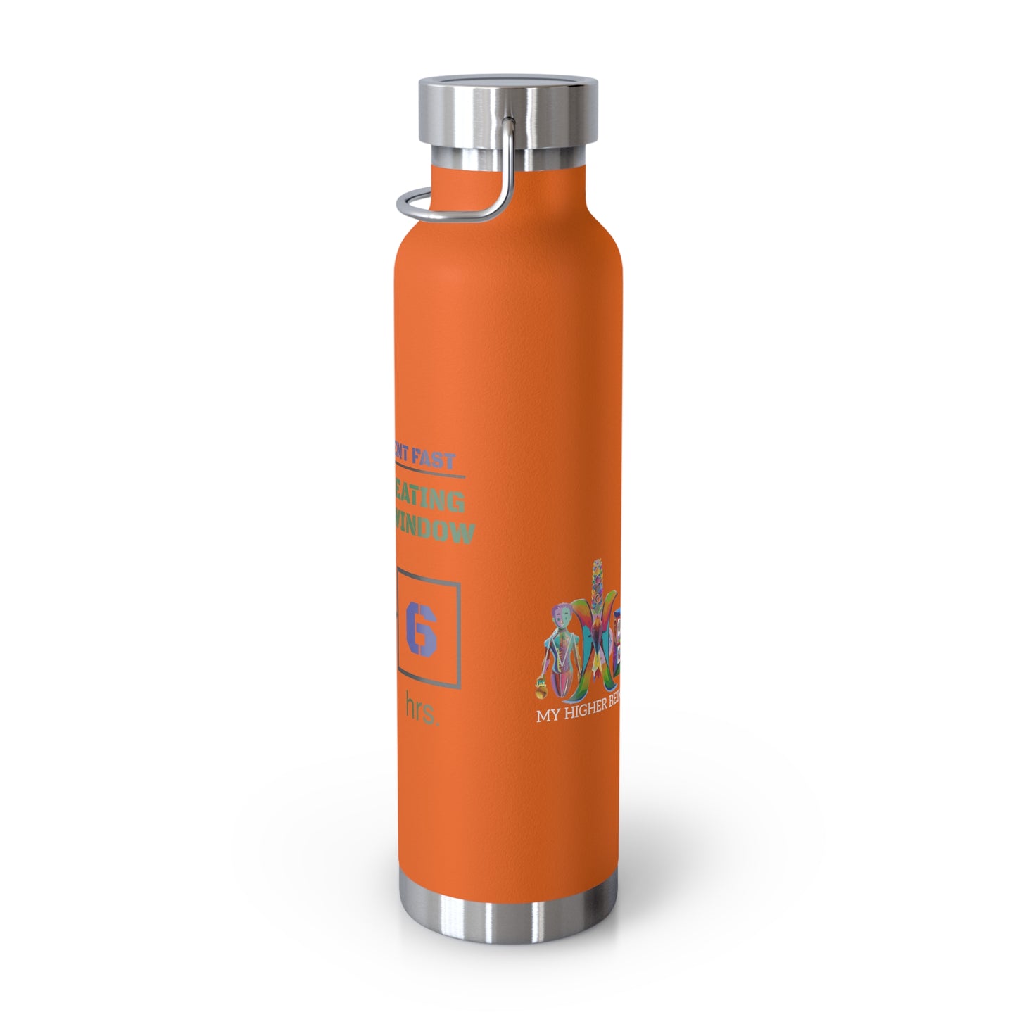 'I Intermittent Fast_18-6'_Copper Vacuum Insulated Bottle, 22oz