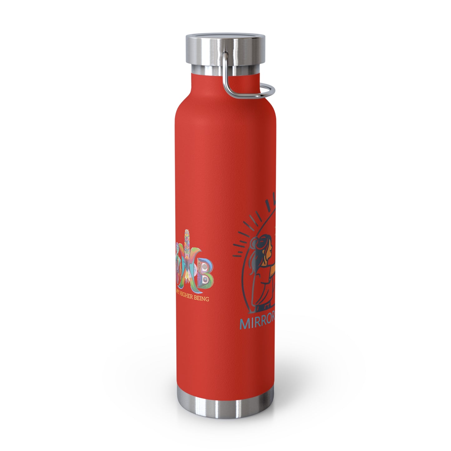 'I Love Mirror High-Fives'_Copper Vacuum Insulated Bottle, 22oz