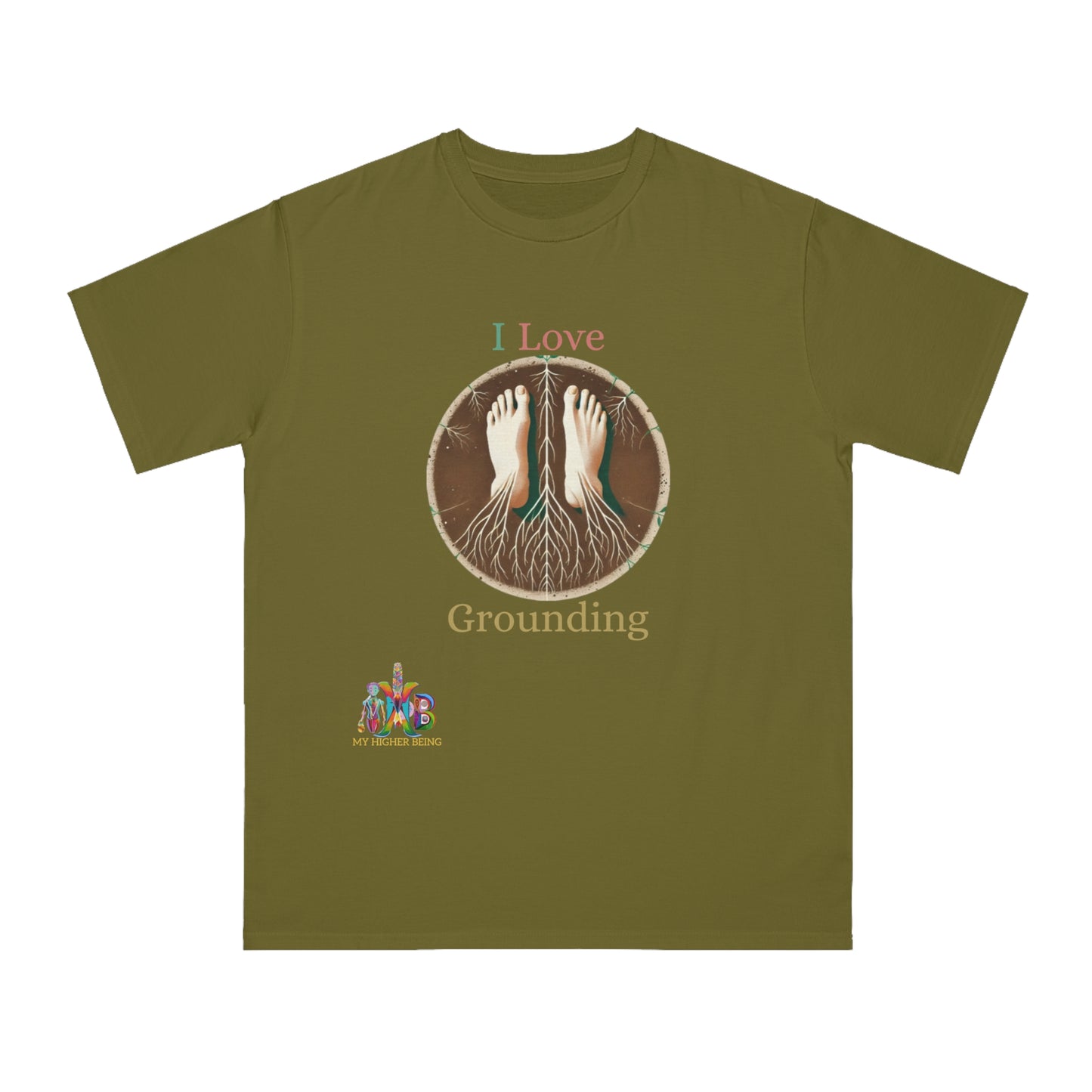 'I Love Grounding'_100% Organic Cotton T-Shirt