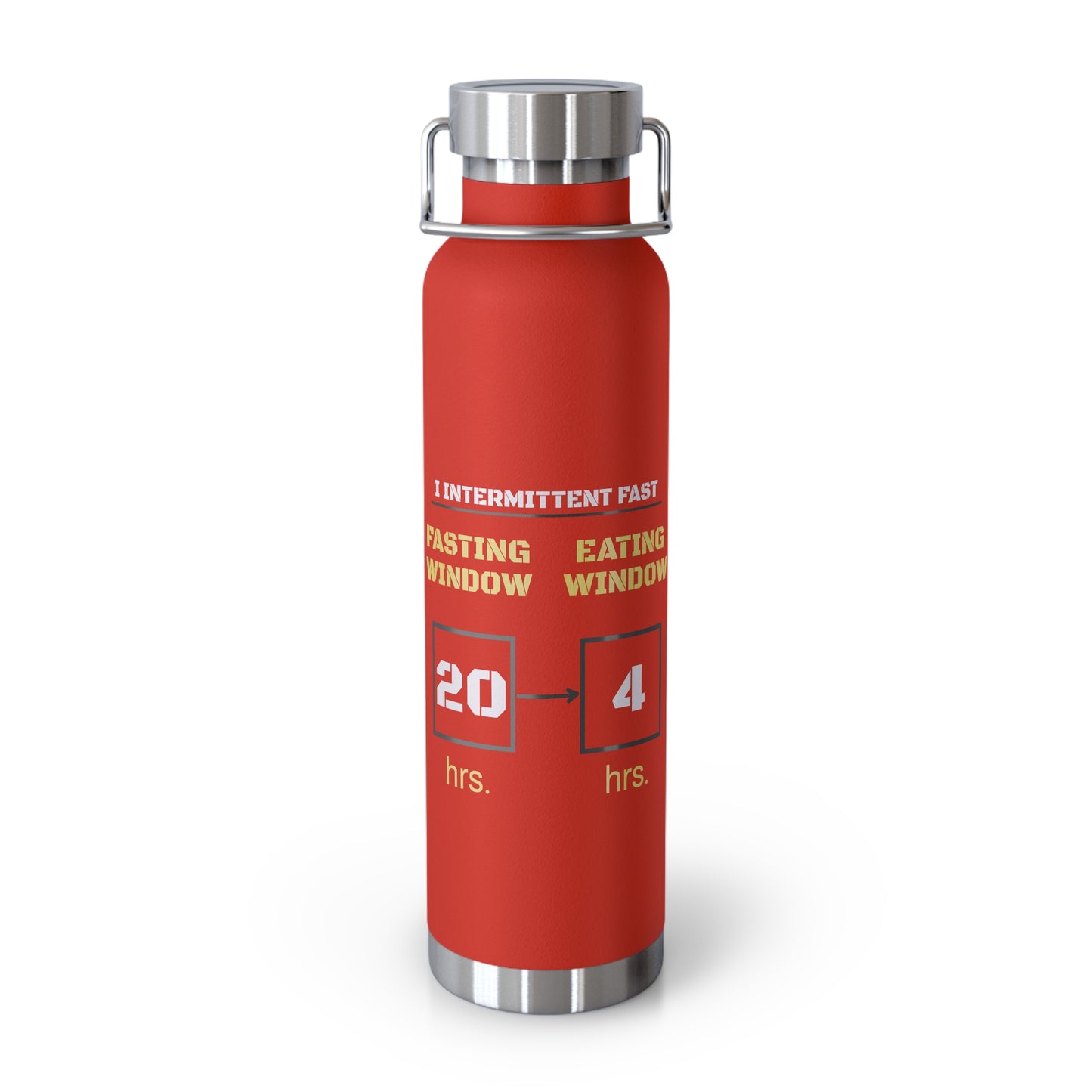 'I Intermittent Fast_20-4'_Copper Vacuum Insulated Bottle, 22oz
