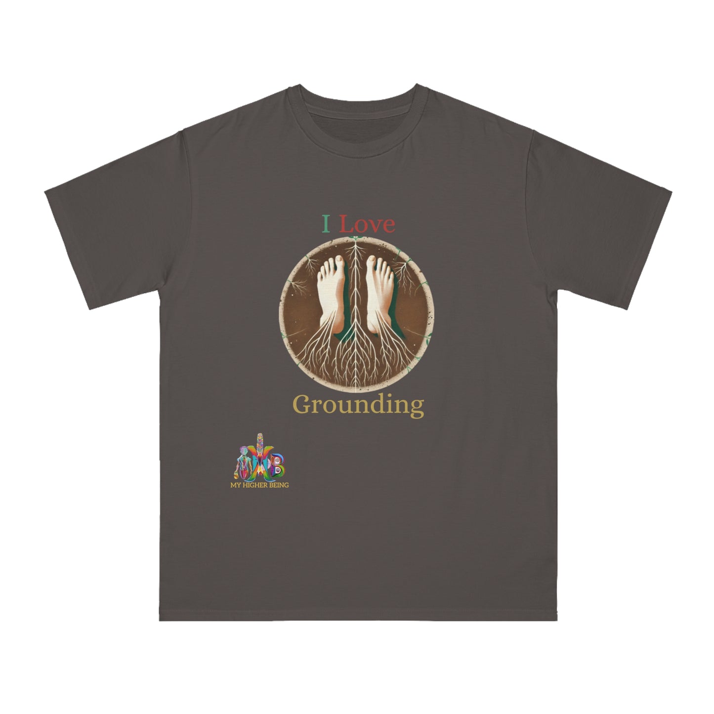 'I Love Grounding'_100% Organic Cotton T-Shirt