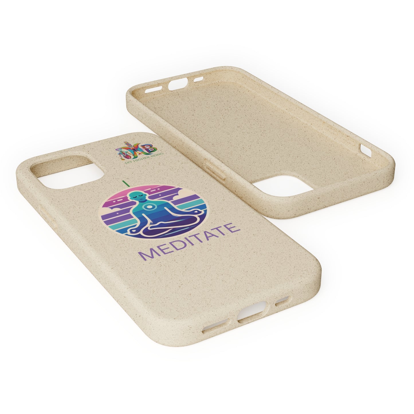 'I Meditate'_Plastic Free Biodegradable Phone Case