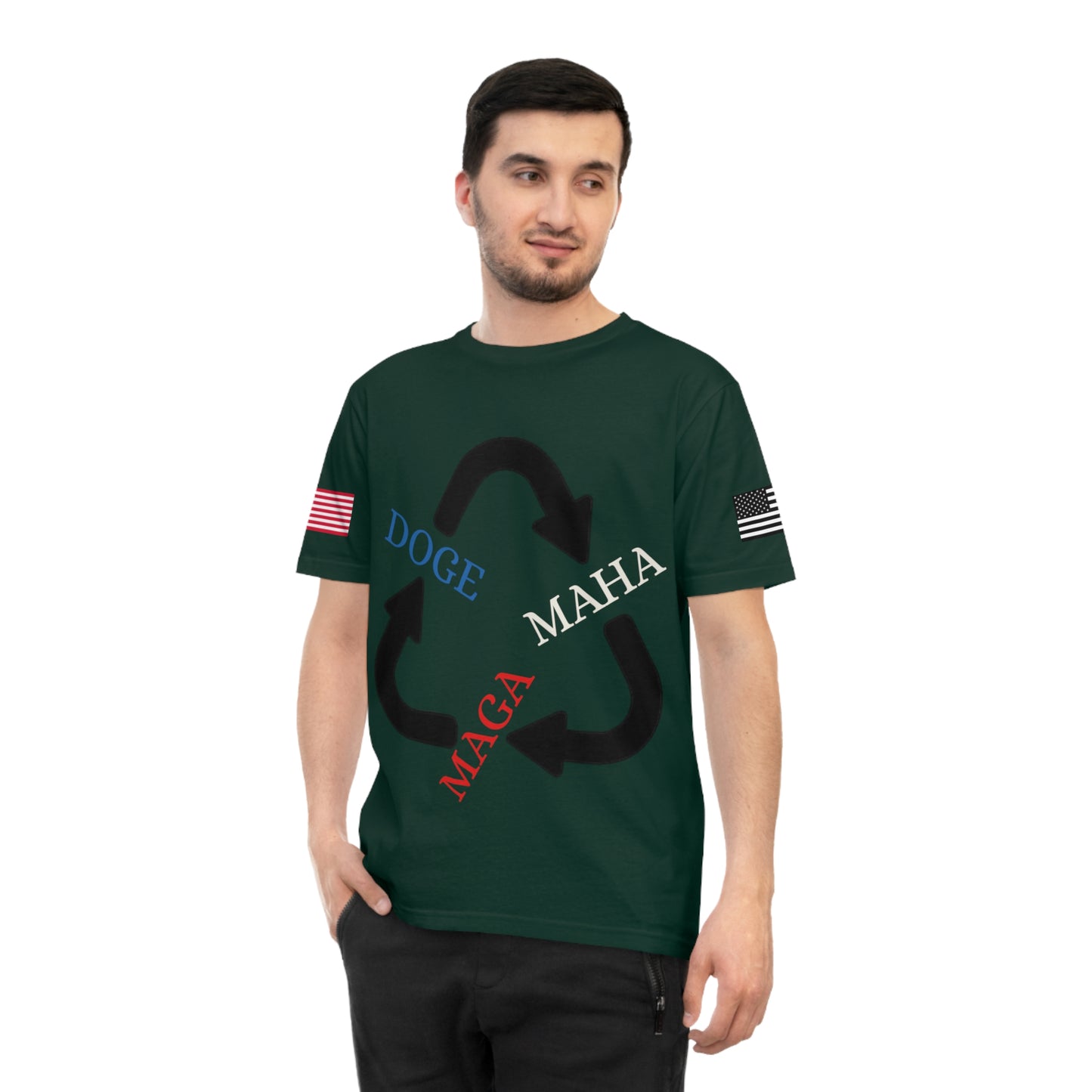 MAGA MAHA DOGE Cycle Tee _100% Organic Cotton T-Shirt