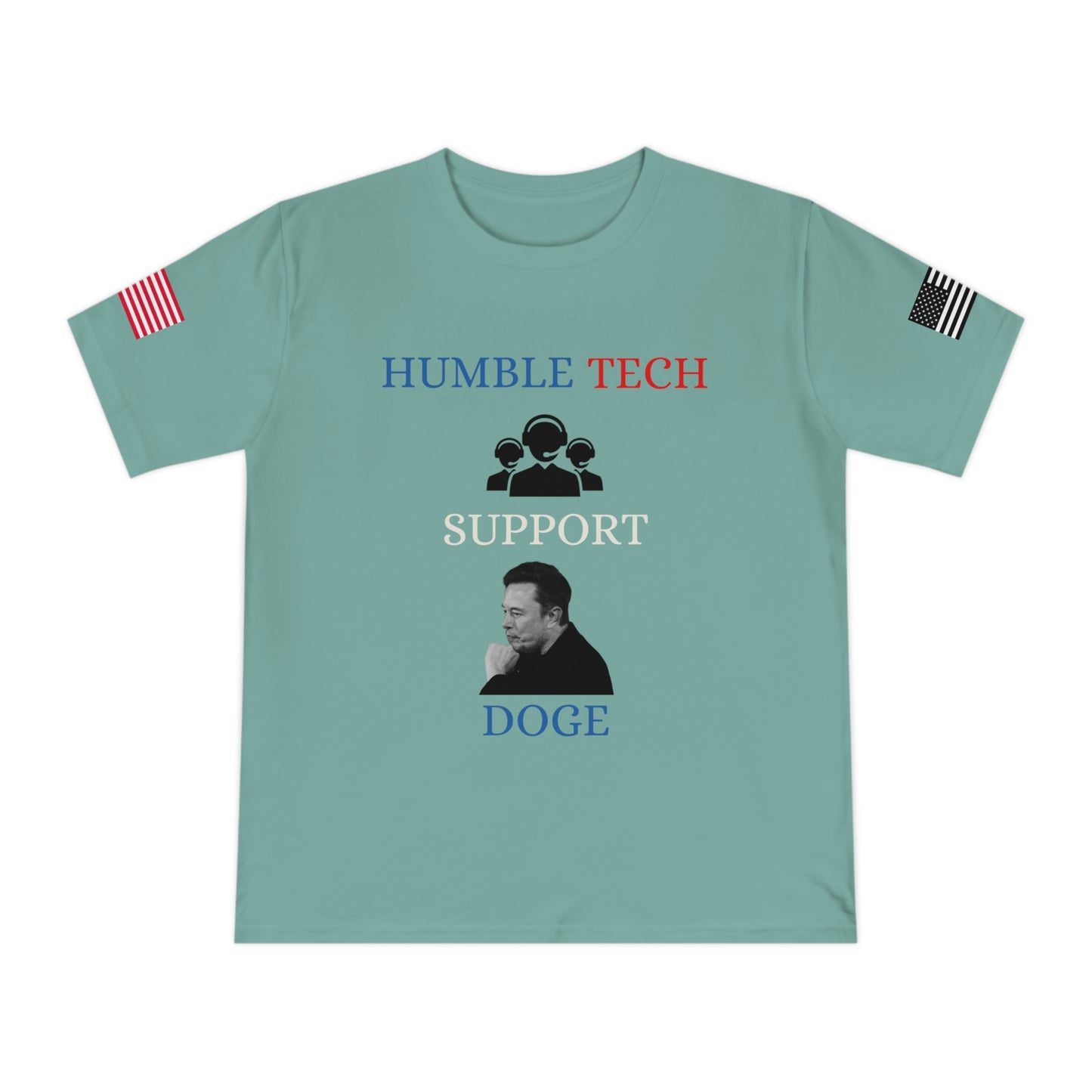 Elon Musk’s ‘Humble Tech Support’ DOGE Initiative Tee _100% Organic Cotton