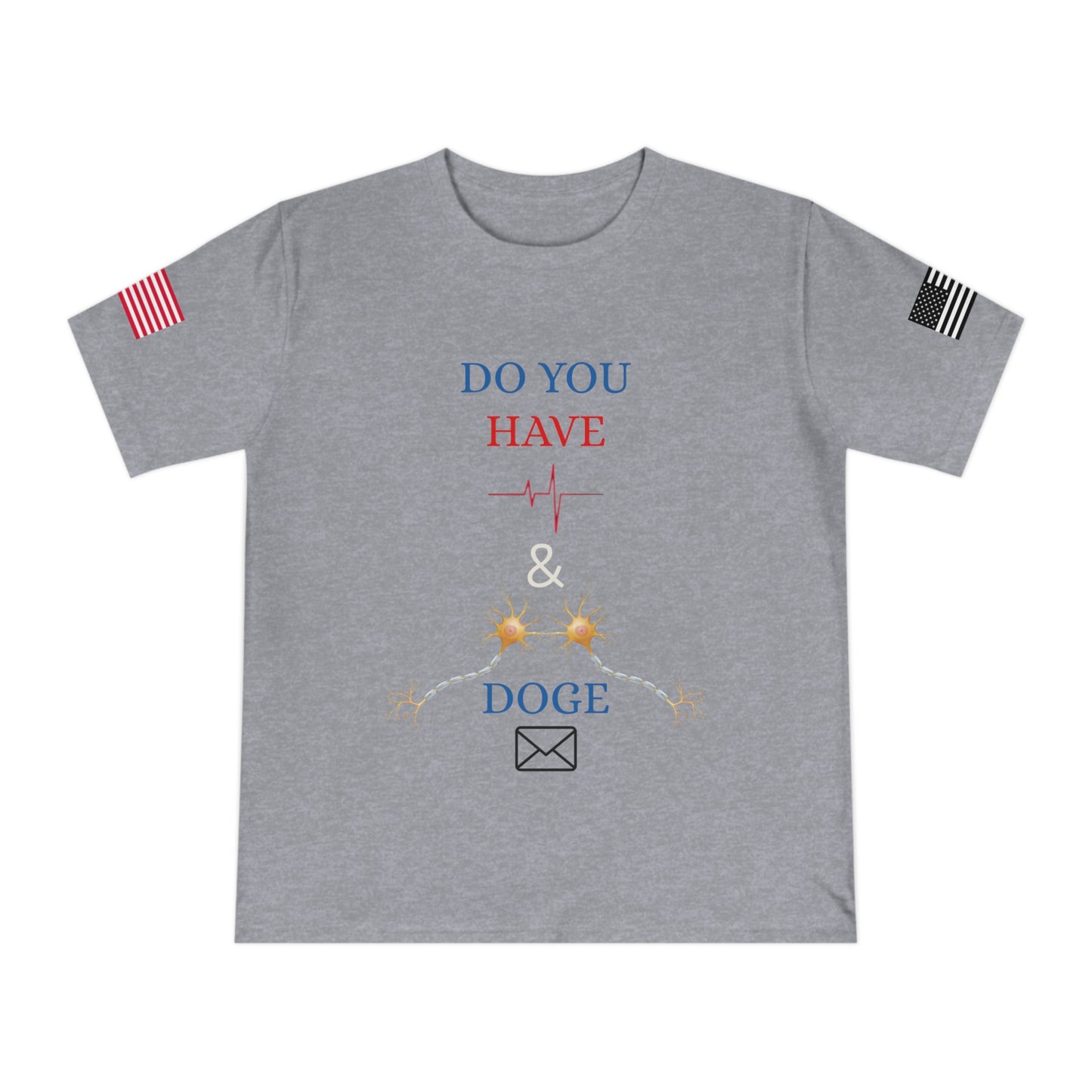 Heartbeat & Neurons Tee: Musk & DOGE’s Wake-Up Call _100% Organic Cotton