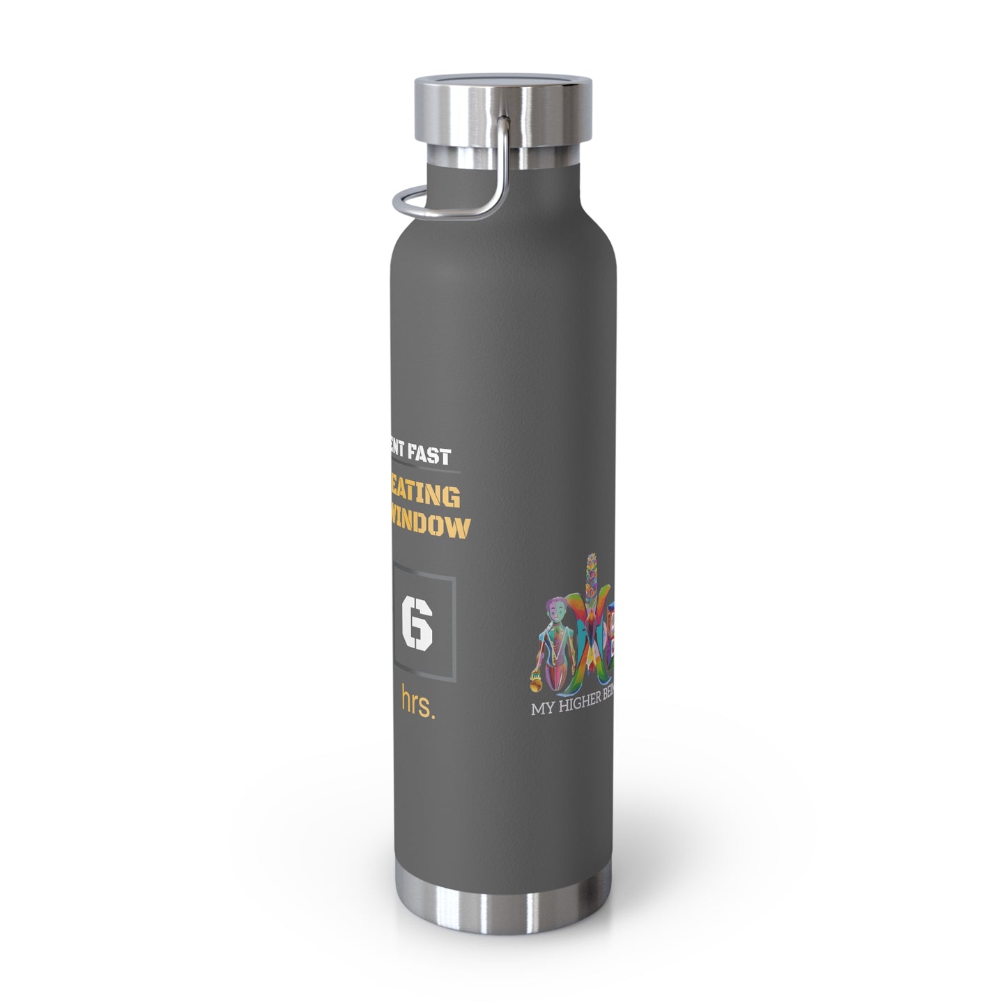 'I Intermittent Fast_18-6'_Copper Vacuum Insulated Bottle, 22oz