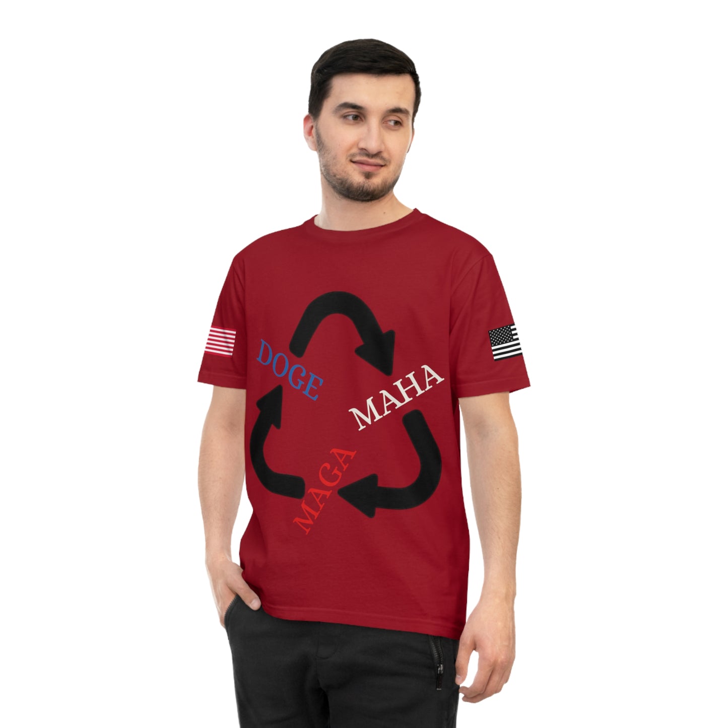 MAGA MAHA DOGE Cycle Tee _100% Organic Cotton T-Shirt