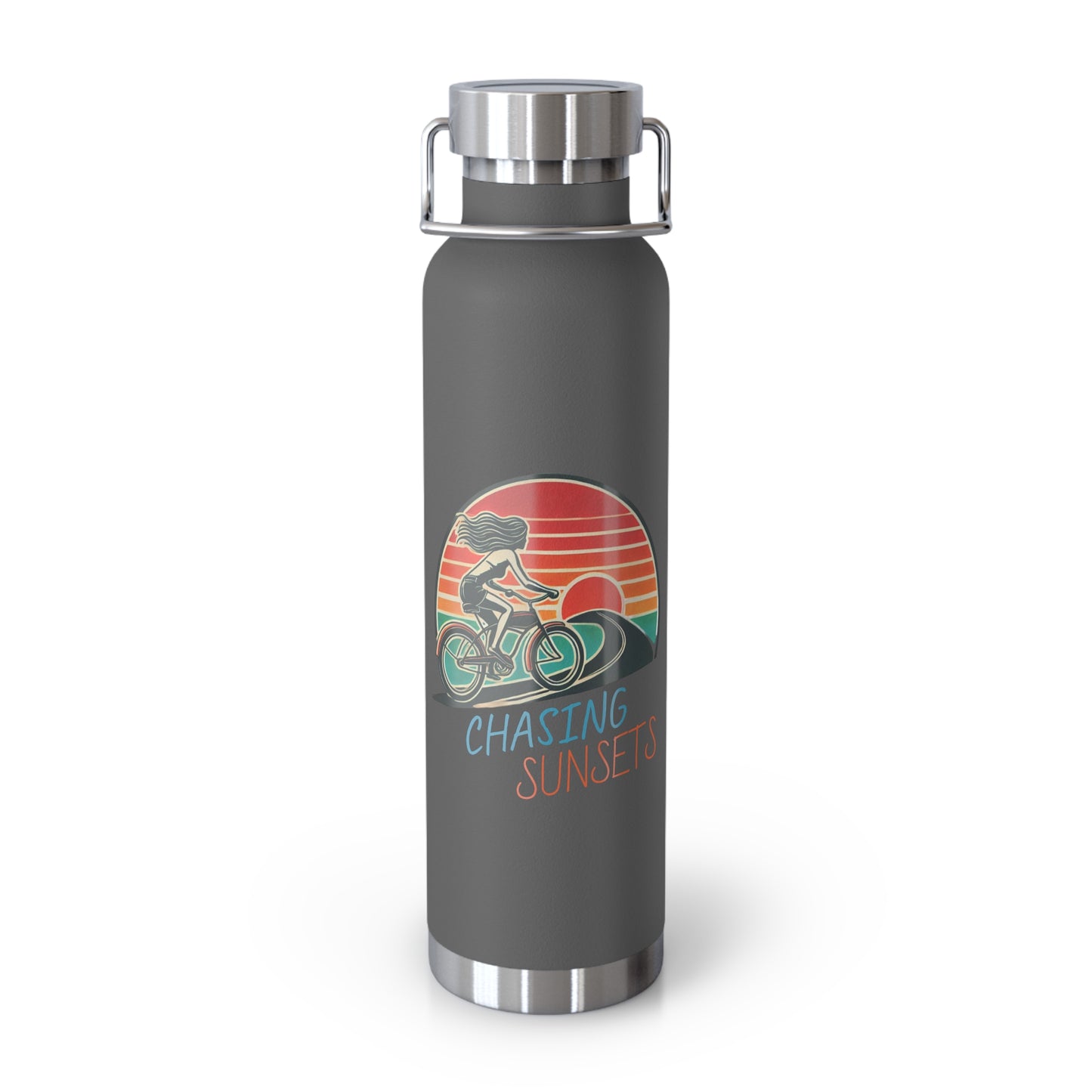 'Chasing Sunsets'_Copper Vacuum Insulated Bottle, 22oz