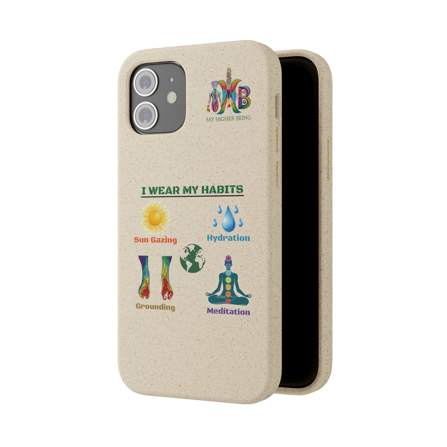 'I Wear My Habits'_Plastic Free Biodegradable Phone Case