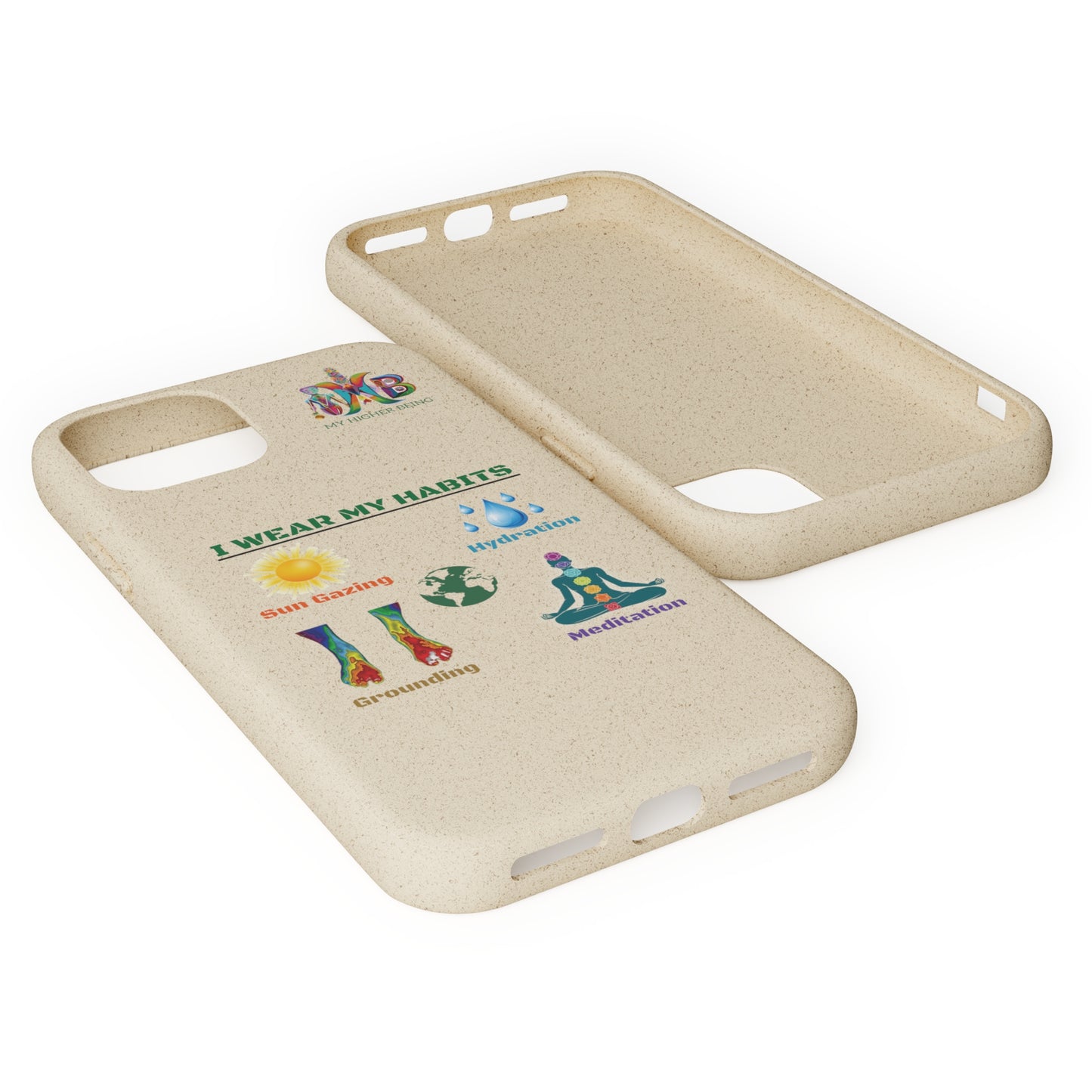 'I Wear My Habits'_Plastic Free Biodegradable Phone Case
