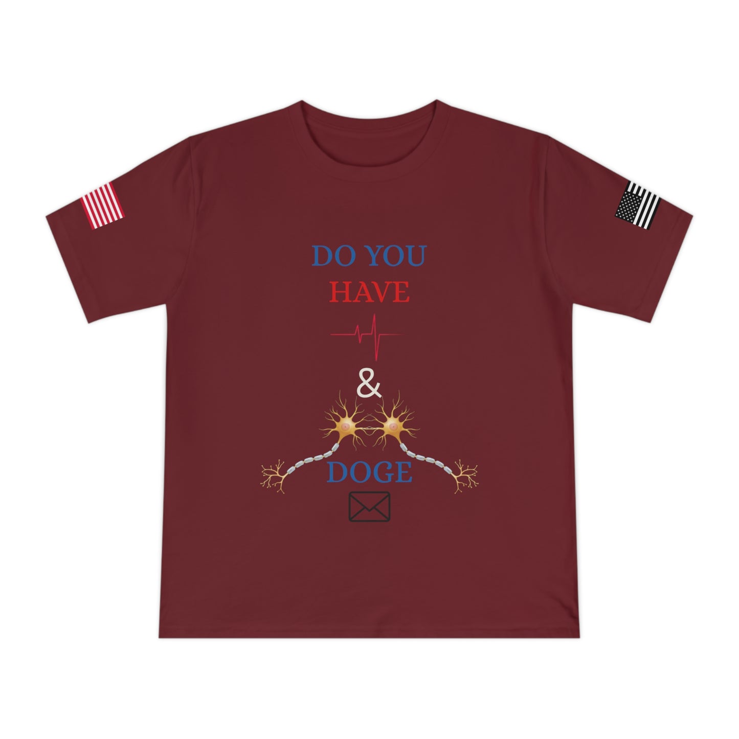 Heartbeat & Neurons Tee: Musk & DOGE’s Wake-Up Call _100% Organic Cotton