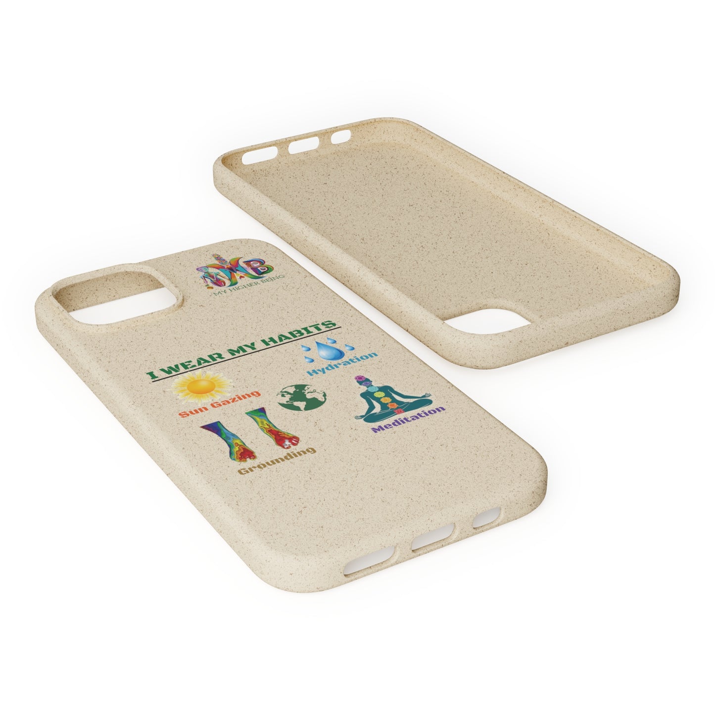 'I Wear My Habits'_Plastic Free Biodegradable Phone Case