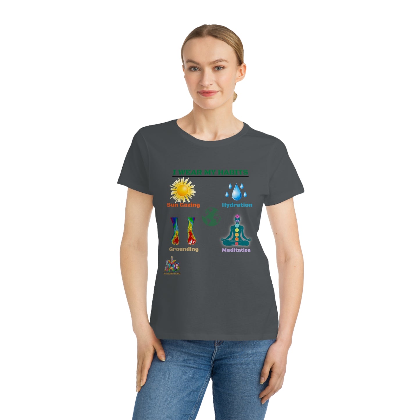 'I Wear My Habits'_100% Organic Women's Classic T-Shirt