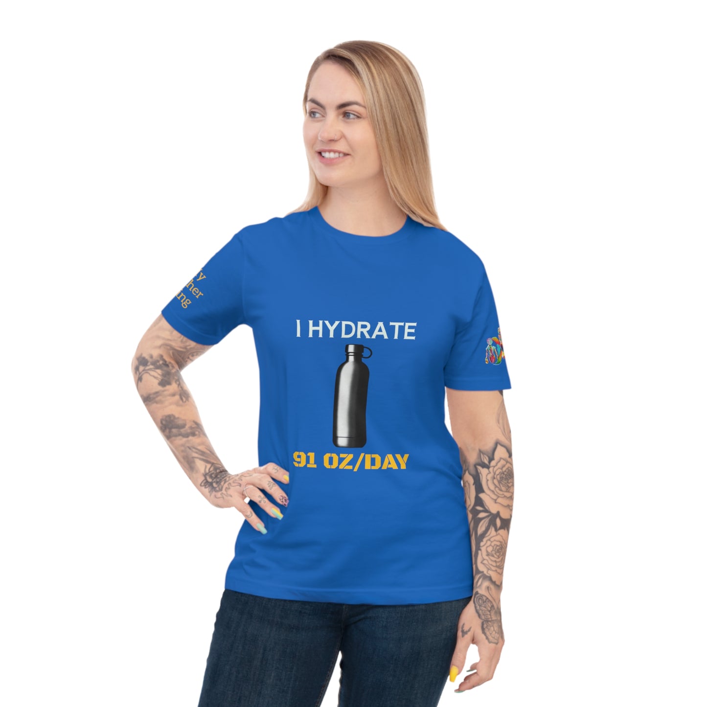 'I Hydrate 91 OZ/DAY' (MHB EDITION)_100% Organic Cotton T-Shirt