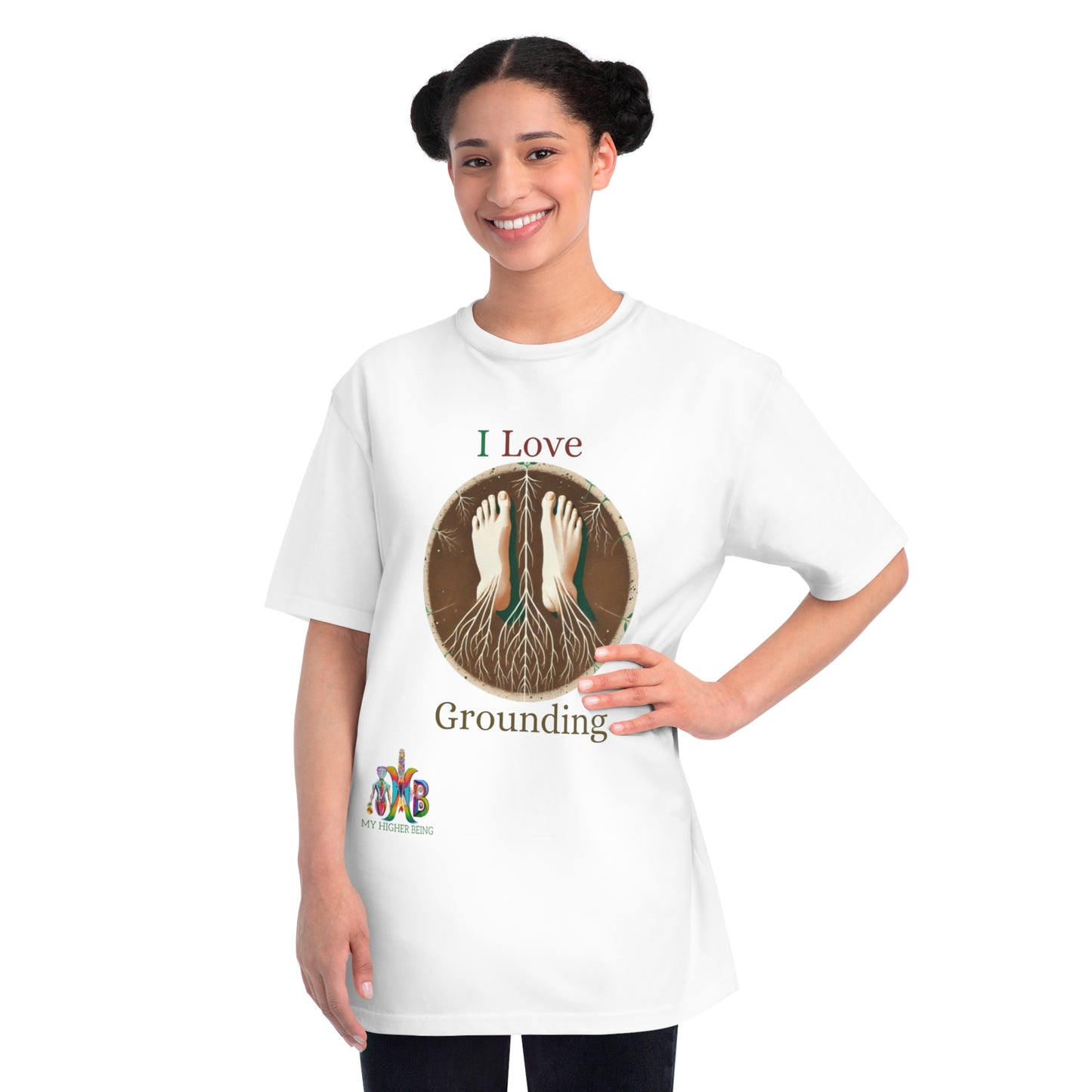'I Love Grounding'_100% Organic Cotton T-Shirt