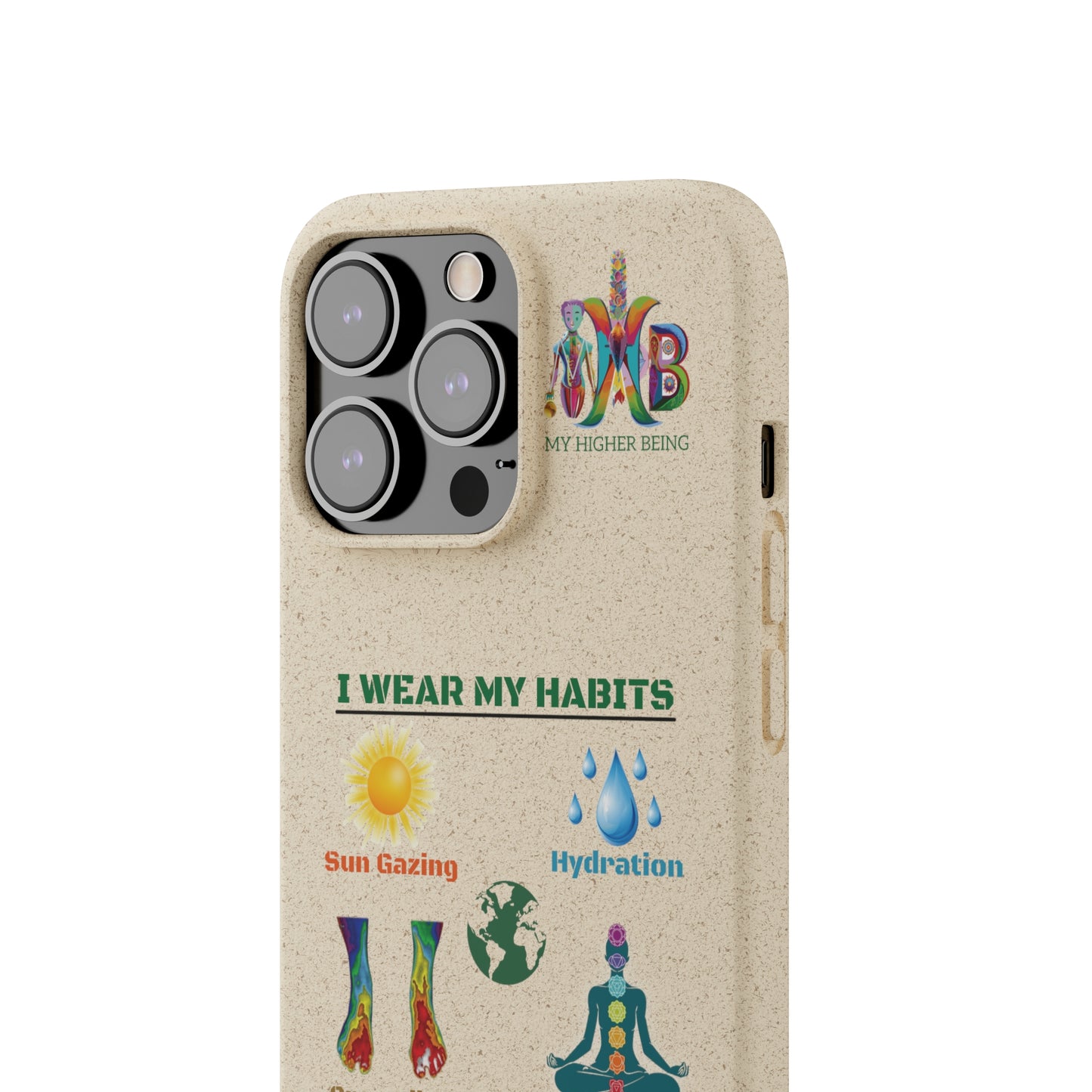 'I Wear My Habits'_Plastic Free Biodegradable Phone Case
