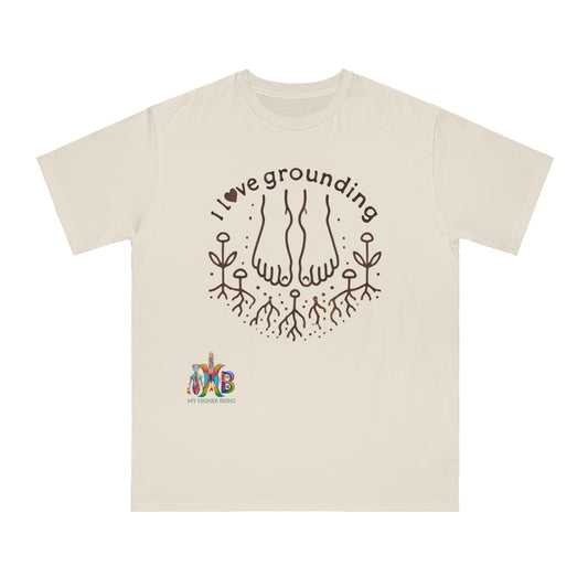 'I Love Grounding'_100% Organic Cotton T-Shirt - My Higher Being
