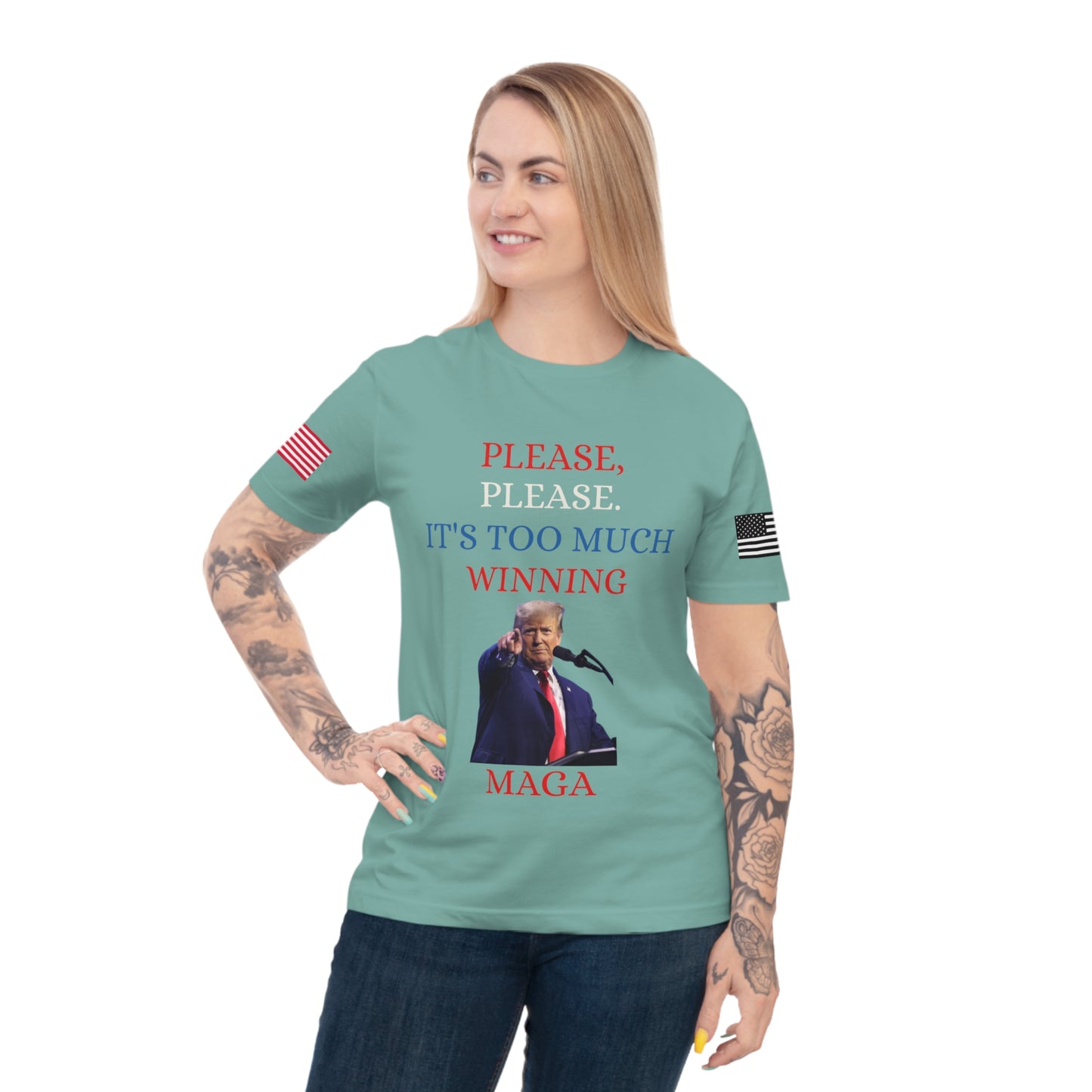 Too Much Winning Tee: Trump’s Signature Confidence _100% Organic Cotton