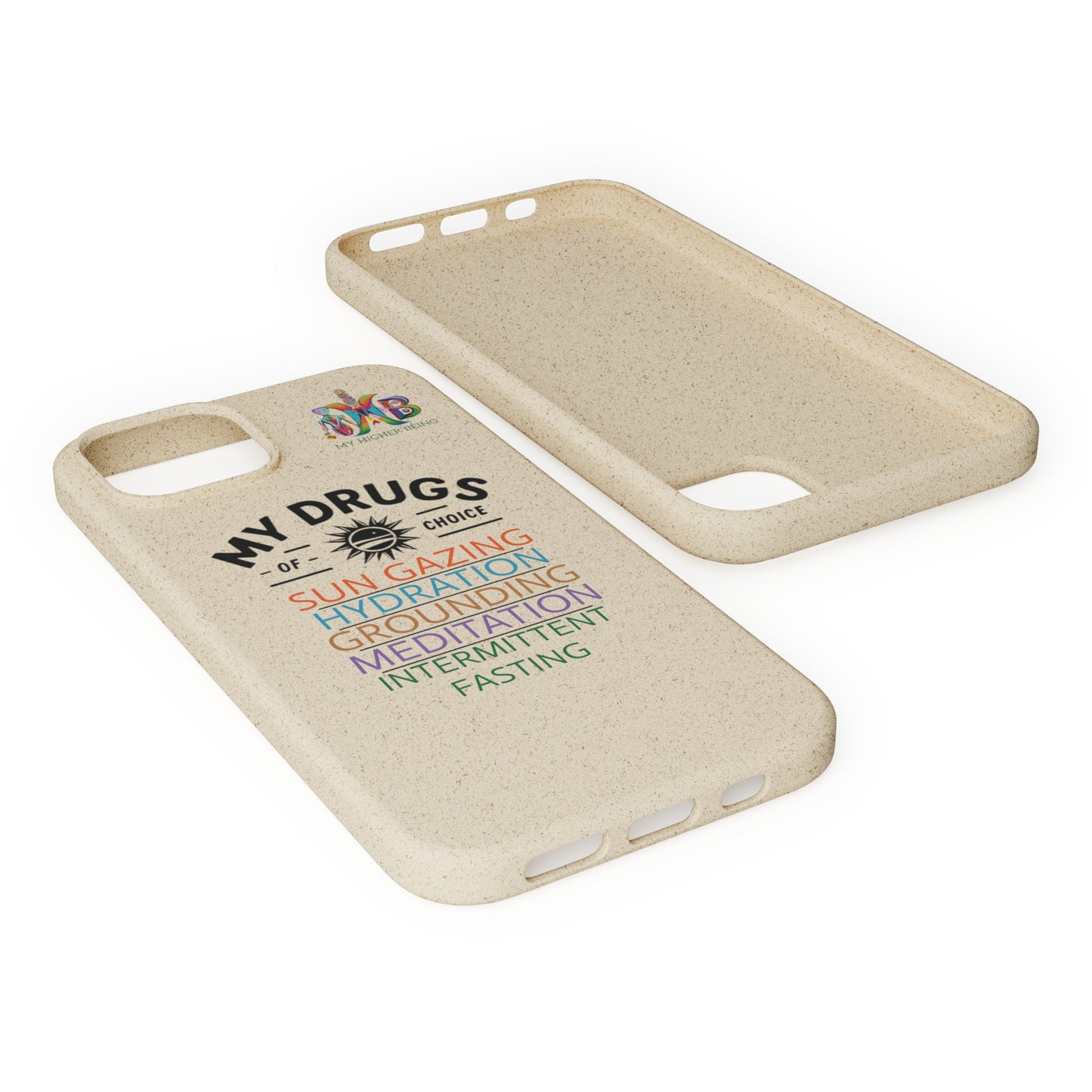 'My Drugs of Choice'_Plastic Free Biodegradable Phone Case