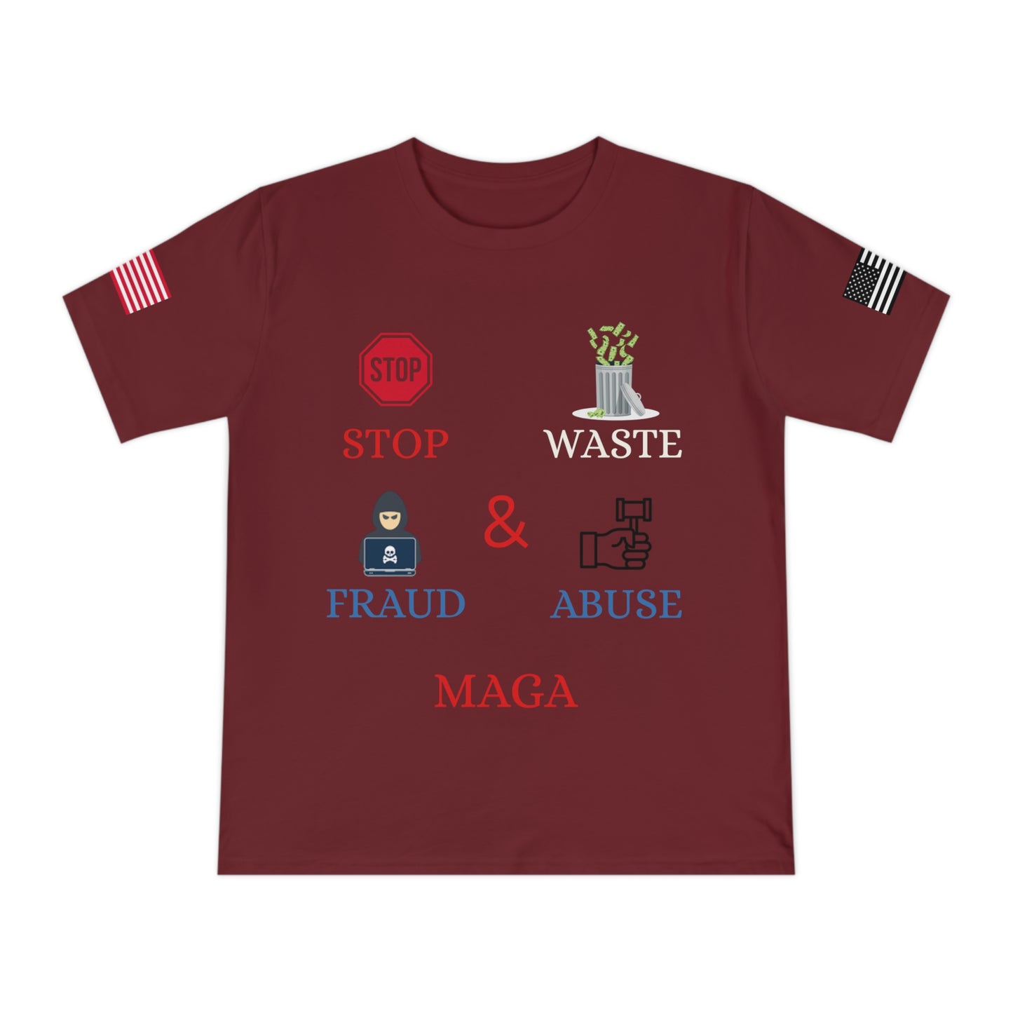 MAGA Integrity Tee: Stand Against Waste, Fraud, and Abuse _100% Organic Cotton