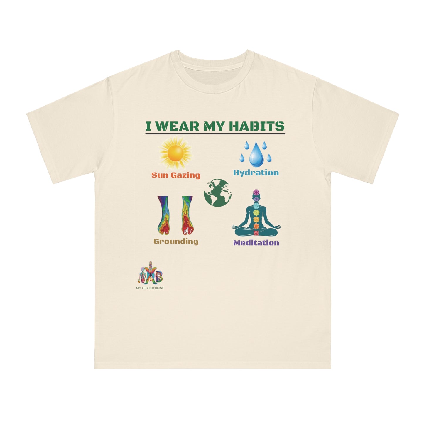 'I Wear My Habits'_100% Organic Cotton T-Shirt