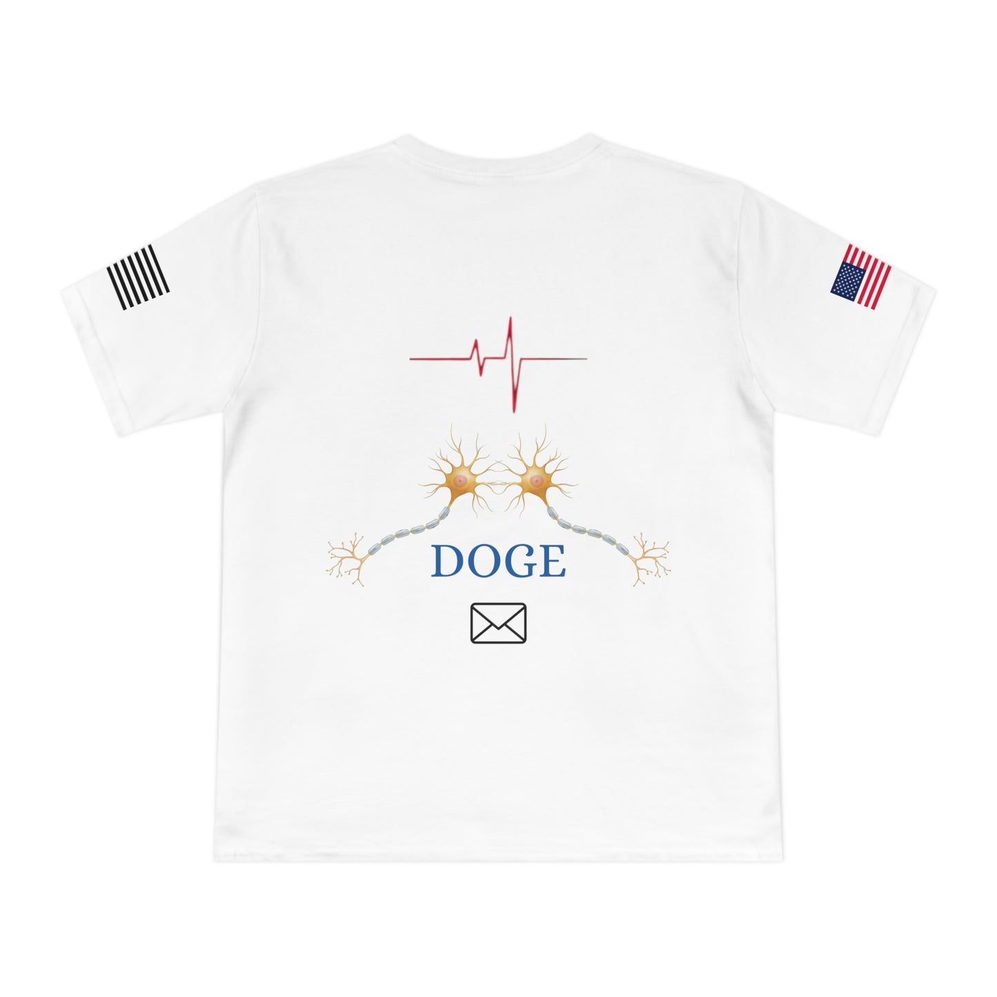 Heartbeat & Neurons Tee: Musk & DOGE’s Wake-Up Call _100% Organic Cotton