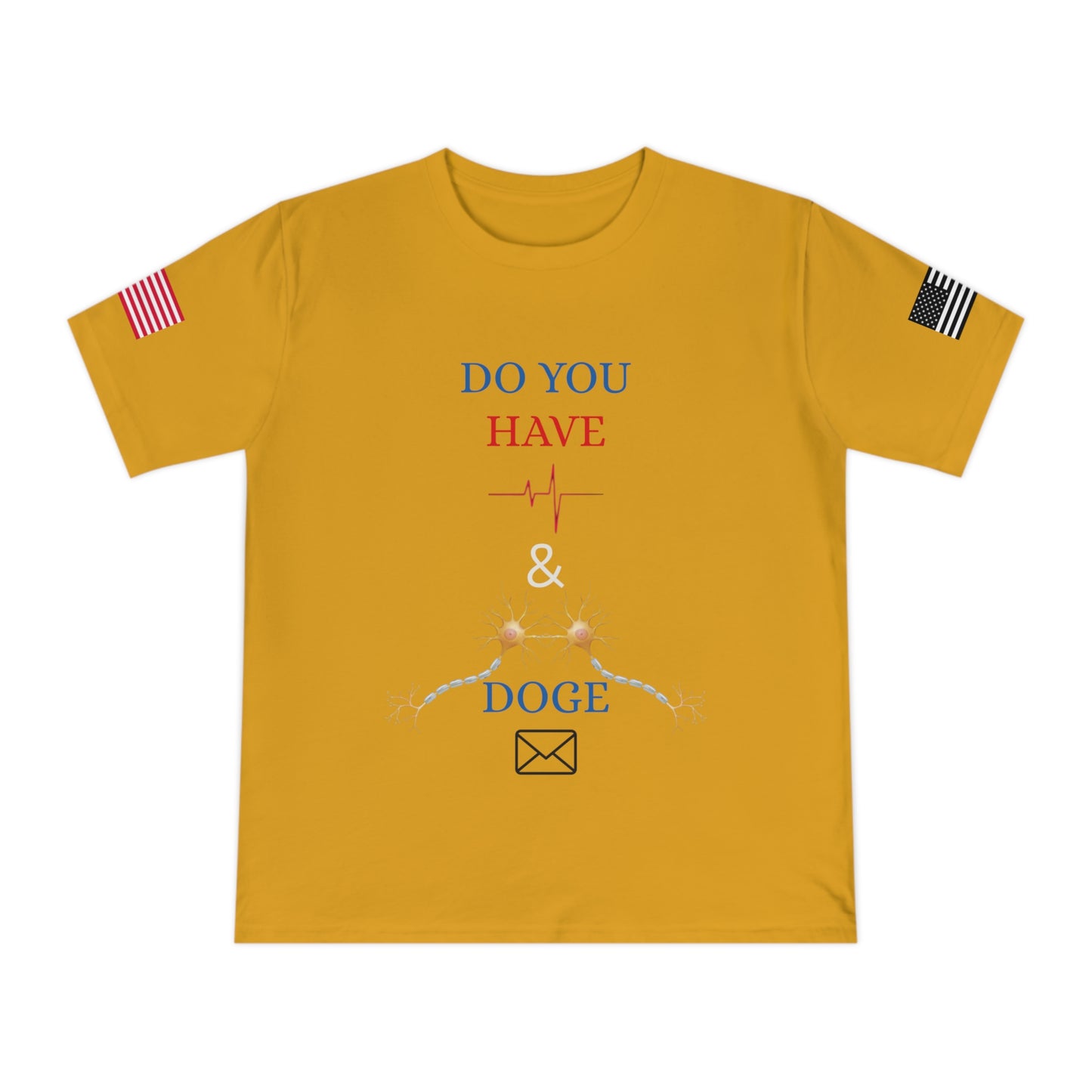 Heartbeat & Neurons Tee: Musk & DOGE’s Wake-Up Call _100% Organic Cotton