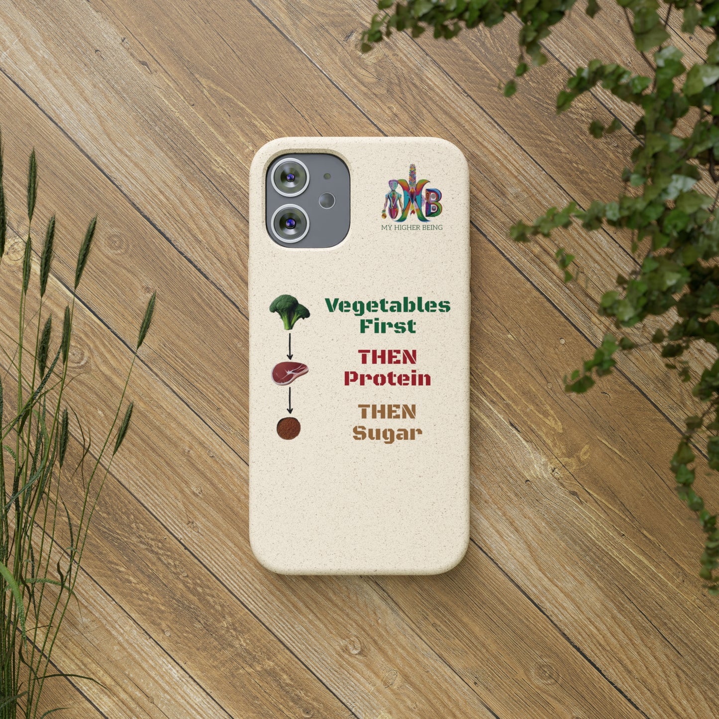 'Vegetables First'_Plastic Free Biodegradable Phone Case