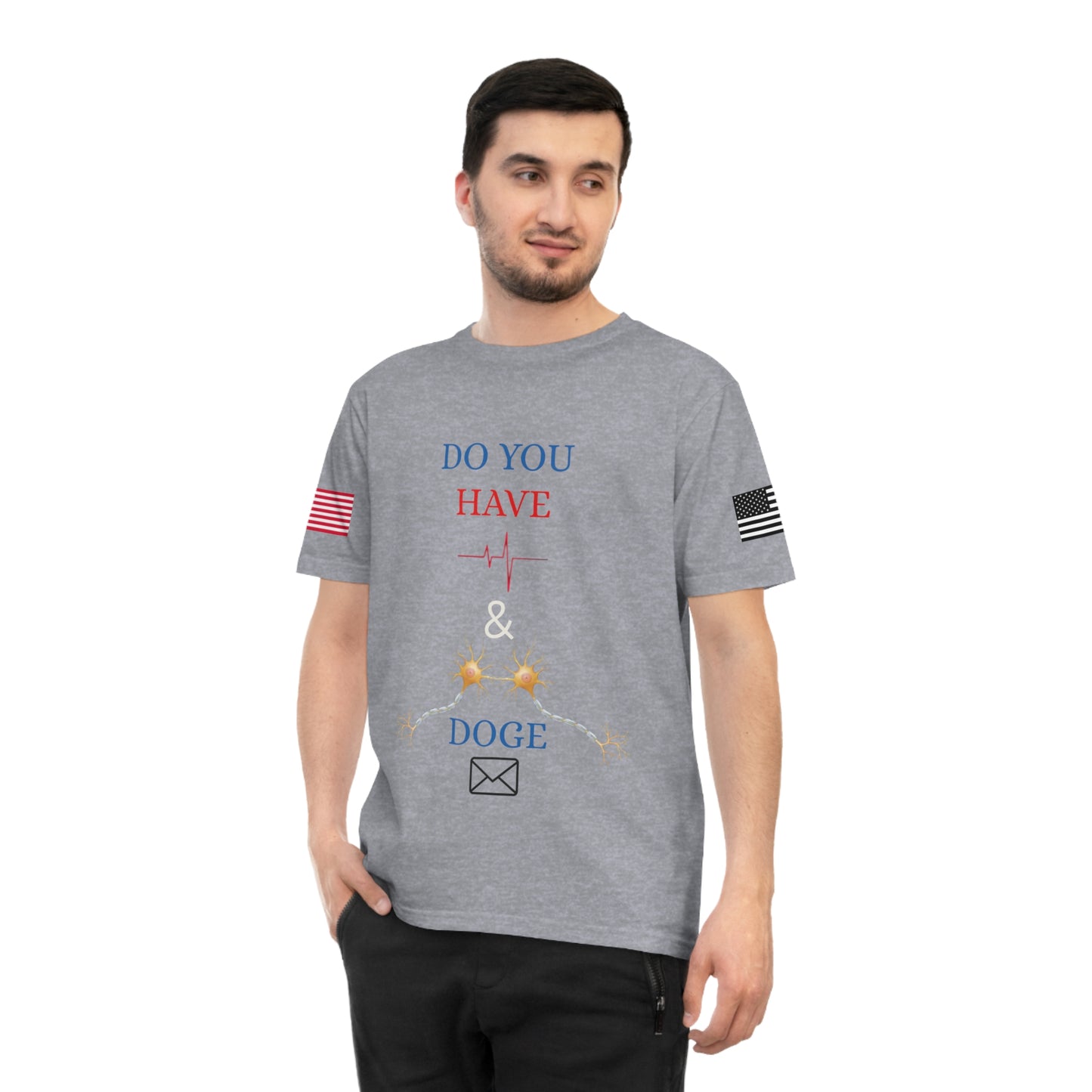 Heartbeat & Neurons Tee: Musk & DOGE’s Wake-Up Call _100% Organic Cotton