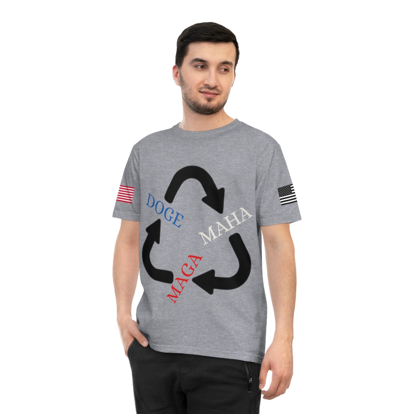 MAGA MAHA DOGE Cycle Tee _100% Organic Cotton T-Shirt