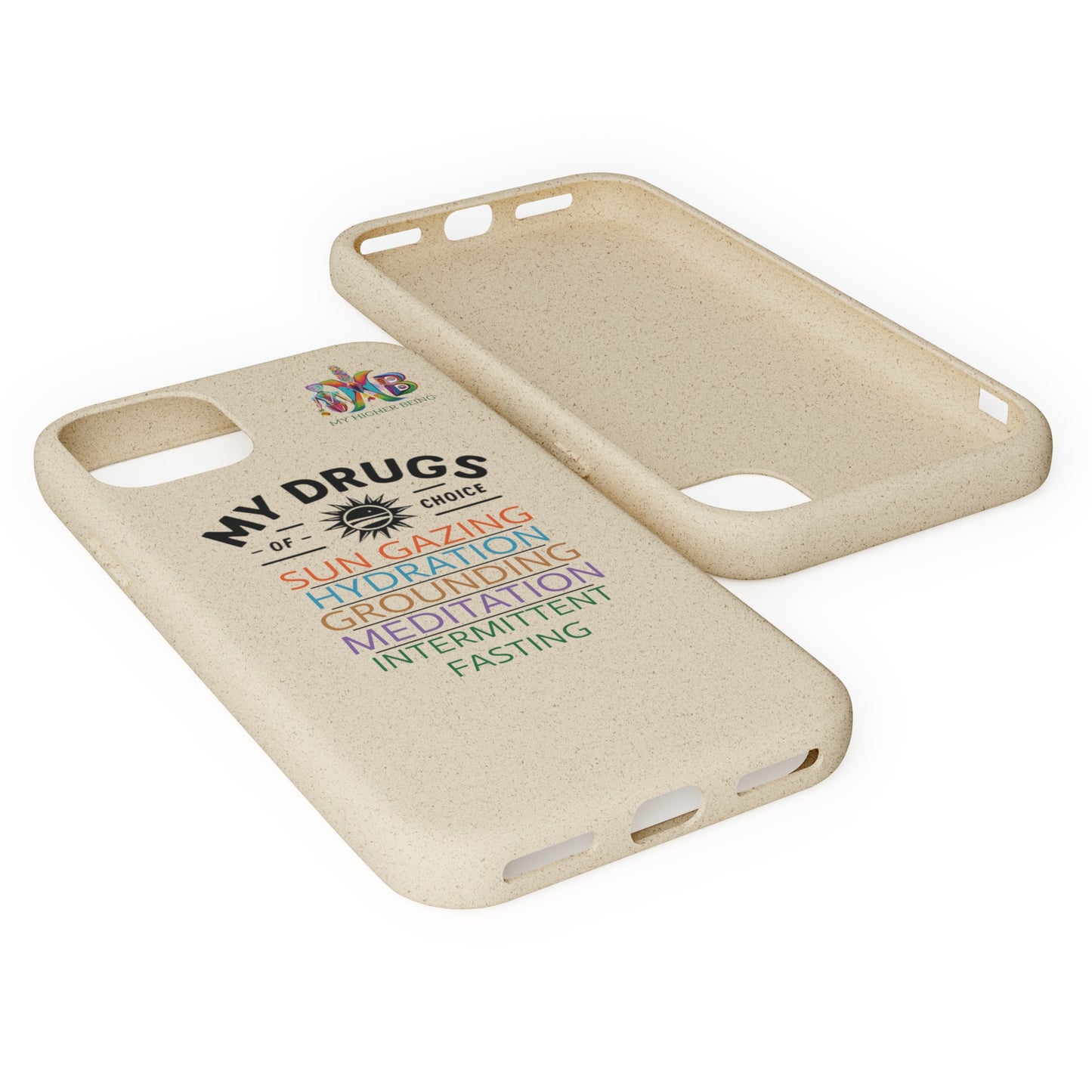 'My Drugs of Choice'_Plastic Free Biodegradable Phone Case