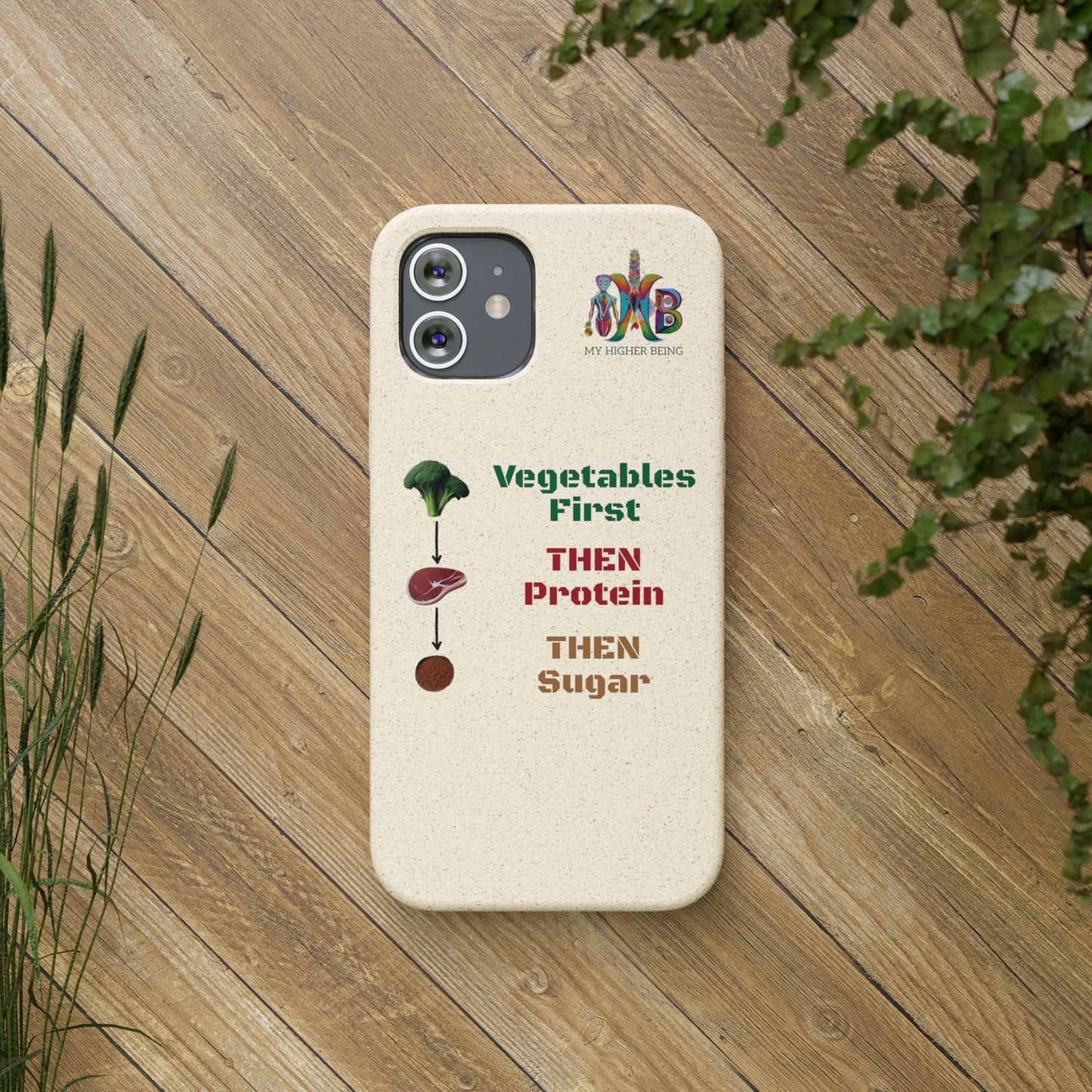 'Vegetables First'_Plastic Free Biodegradable Phone Case