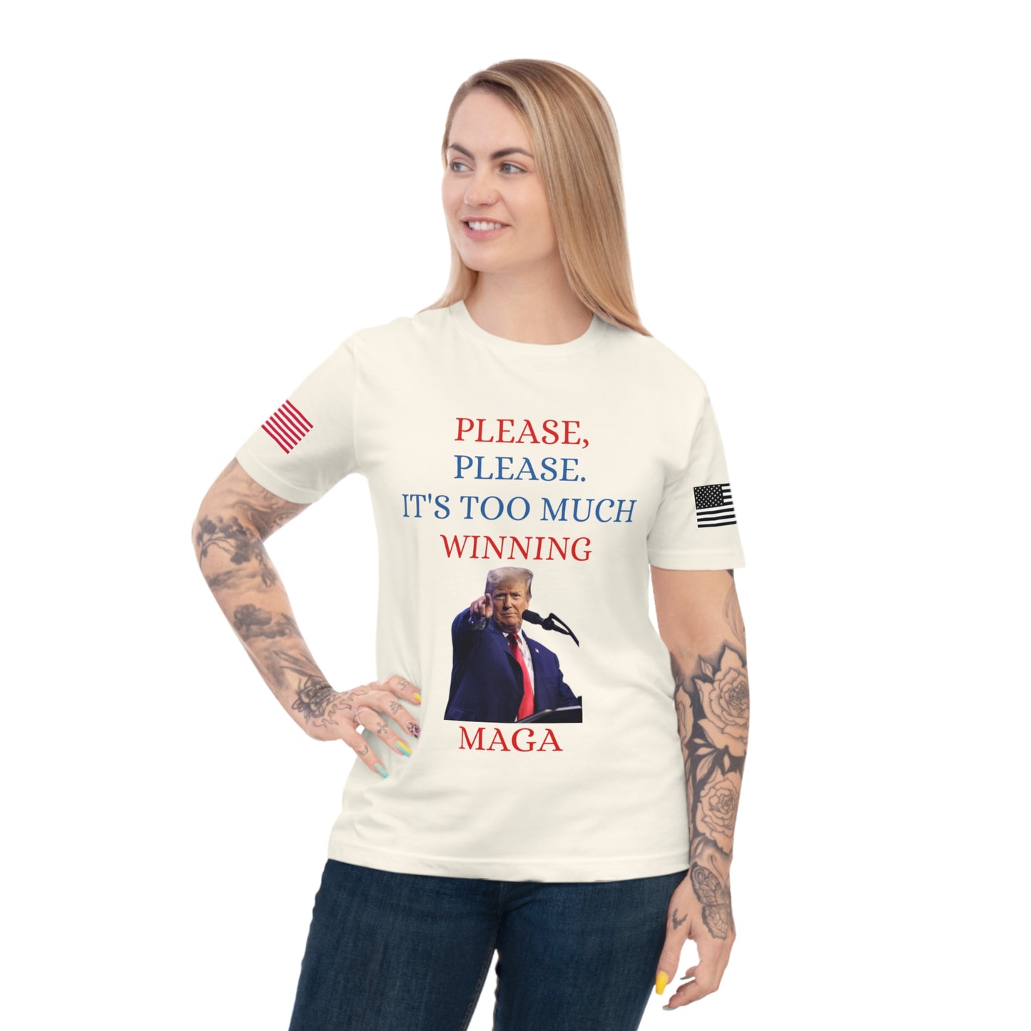 Too Much Winning Tee: Trump’s Signature Confidence _100% Organic Cotton