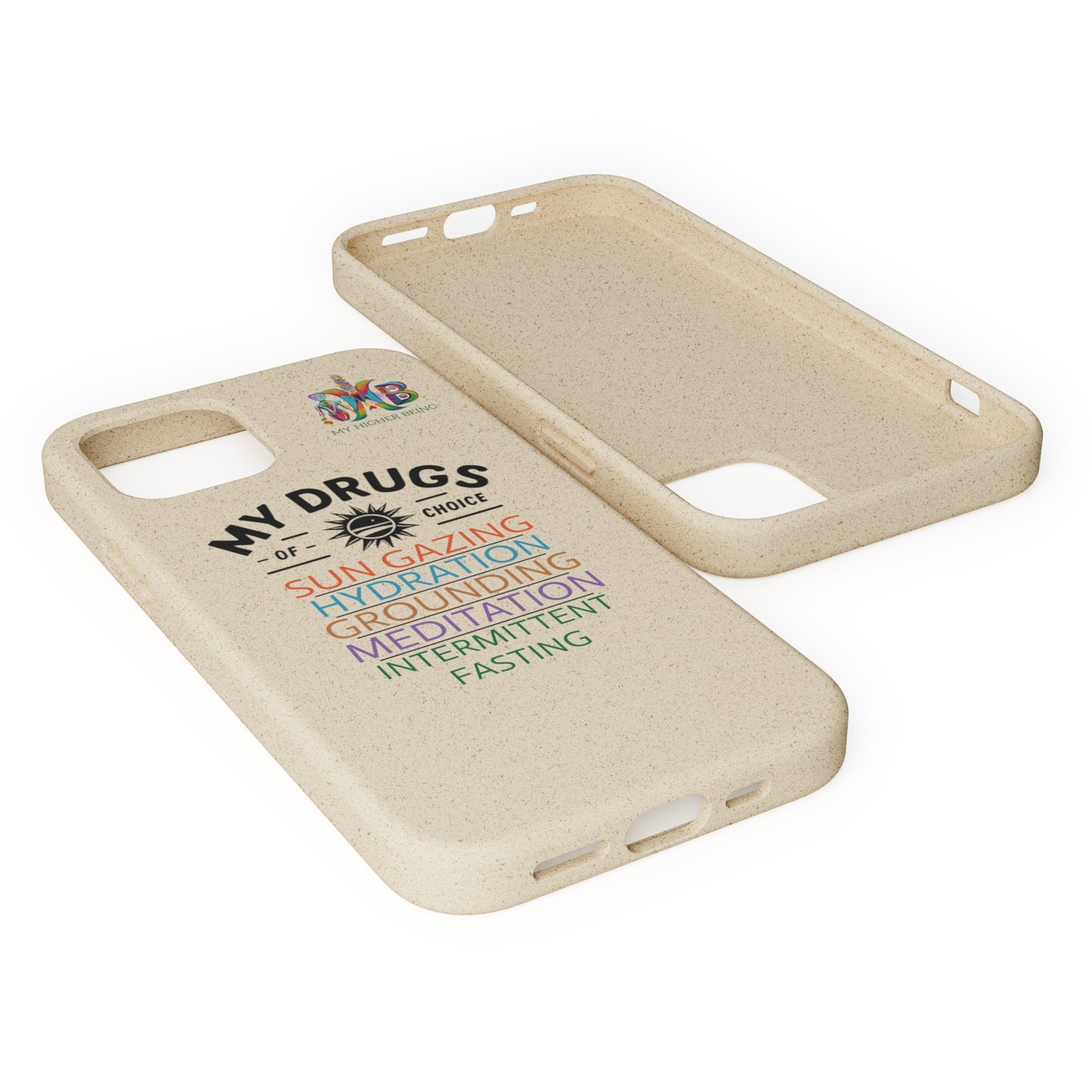 'My Drugs of Choice'_Plastic Free Biodegradable Phone Case