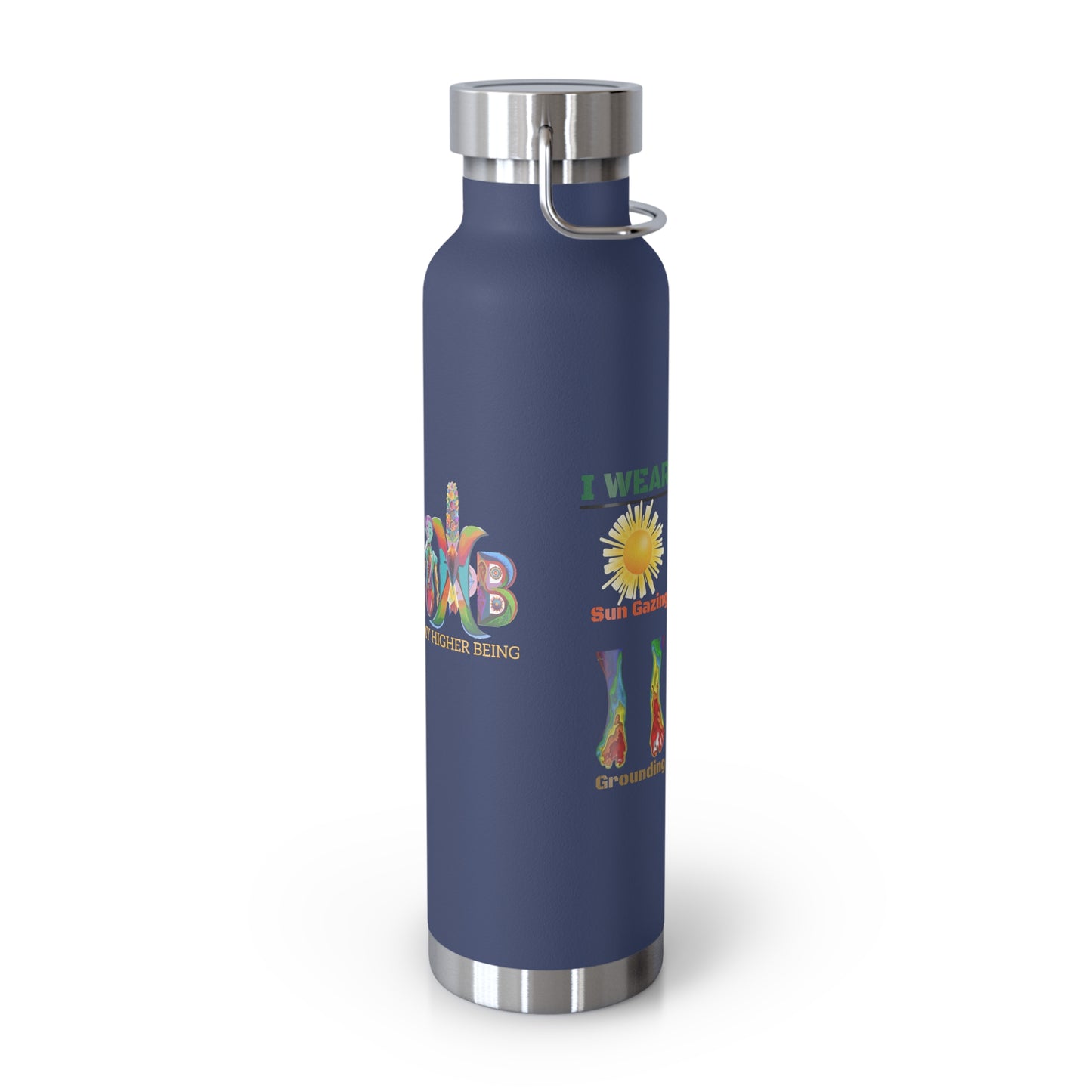 'I Wear My Habits'_Copper Vacuum Insulated Bottle, 22oz