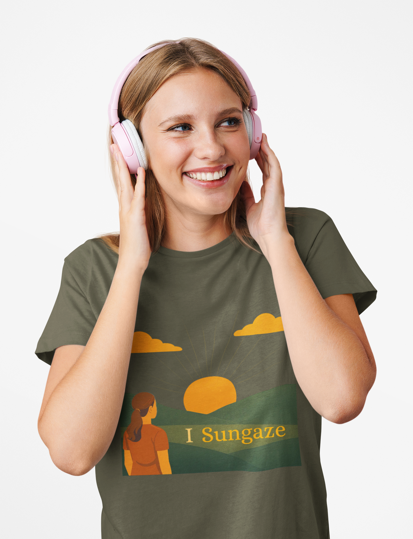 'I Sungaze'_100% Organic Cotton T-Shirt_Female