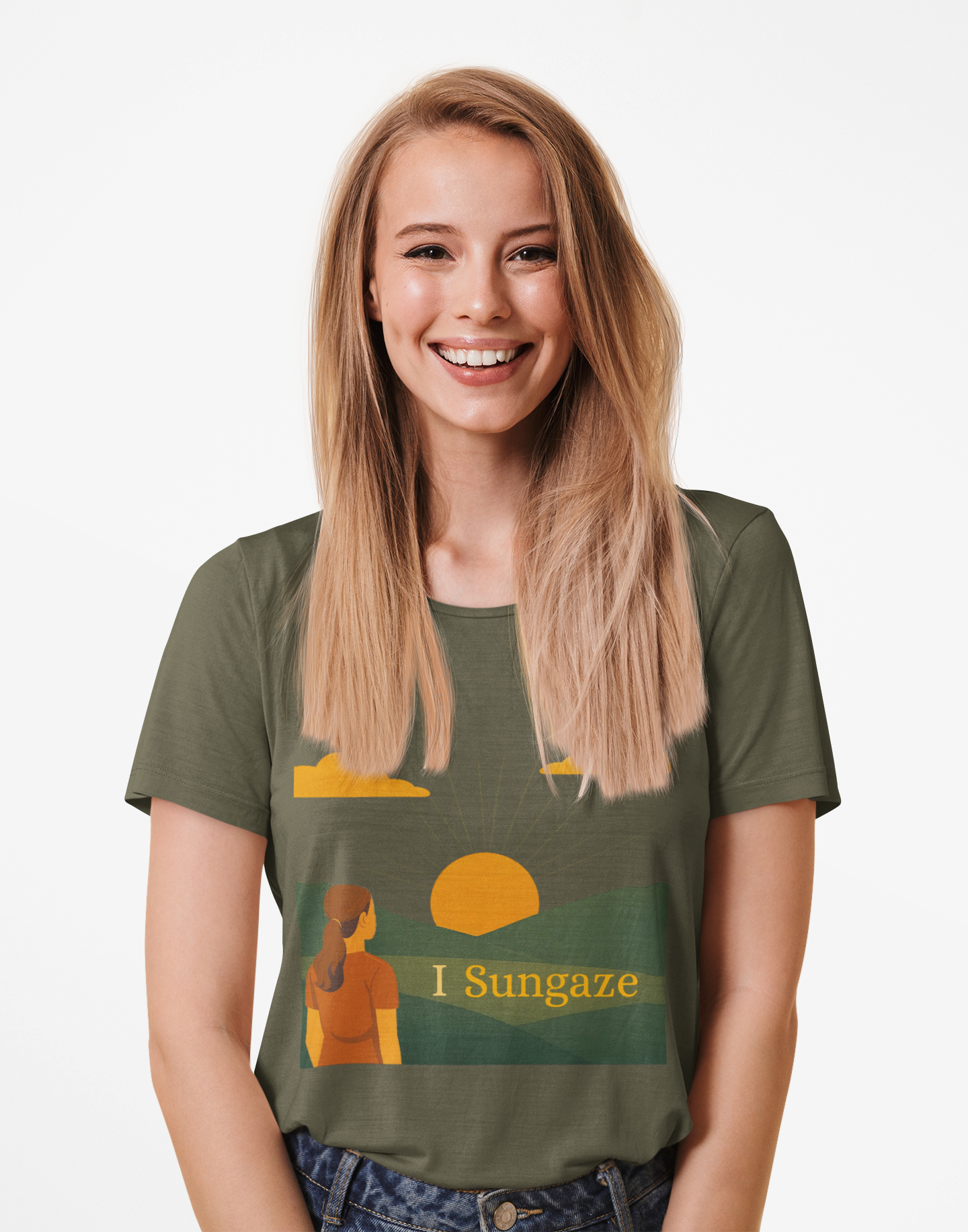 'I Sungaze'_100% Organic Cotton T-Shirt_Female
