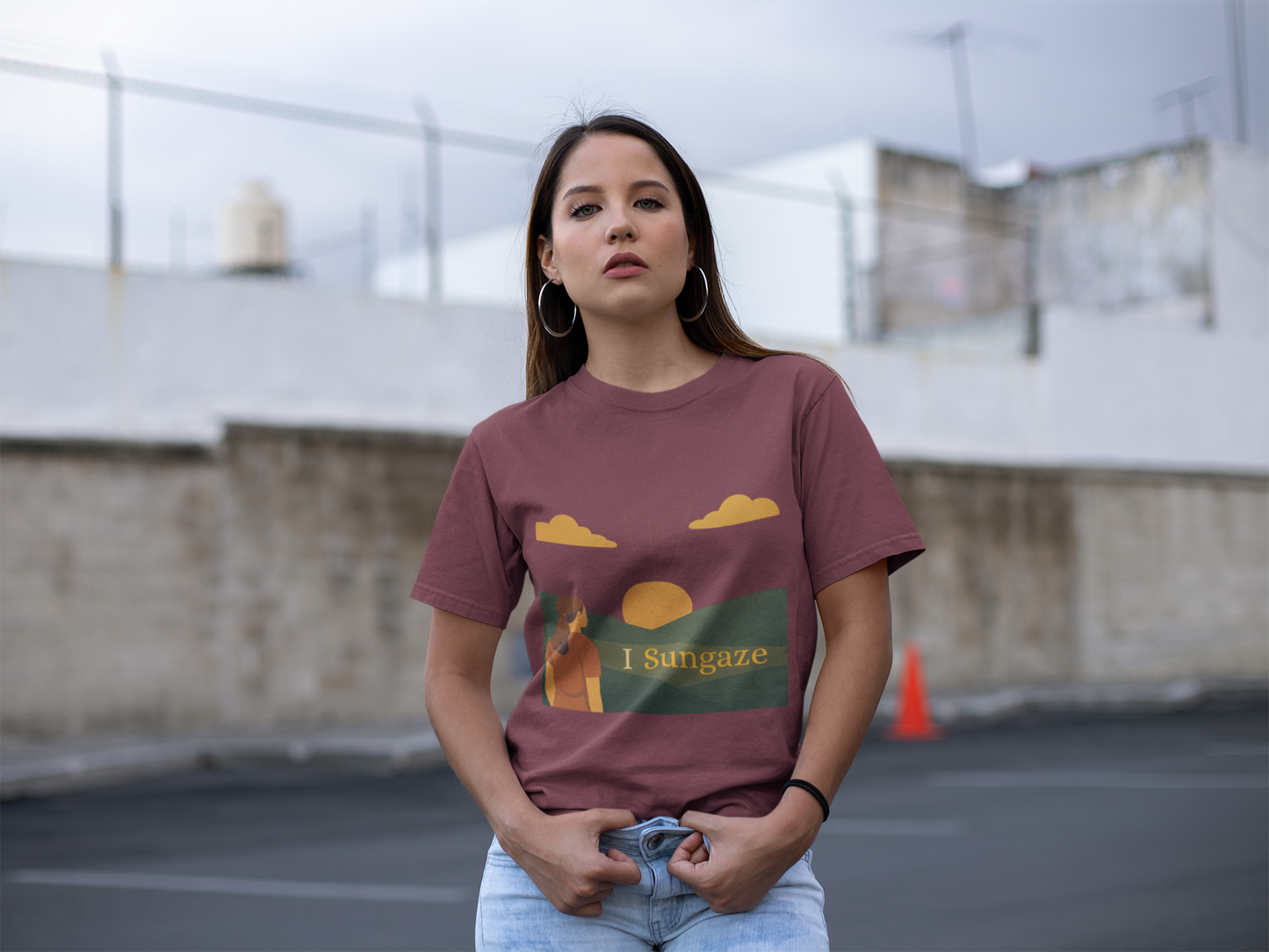 'I Sungaze'_100% Organic Cotton T-Shirt_Female