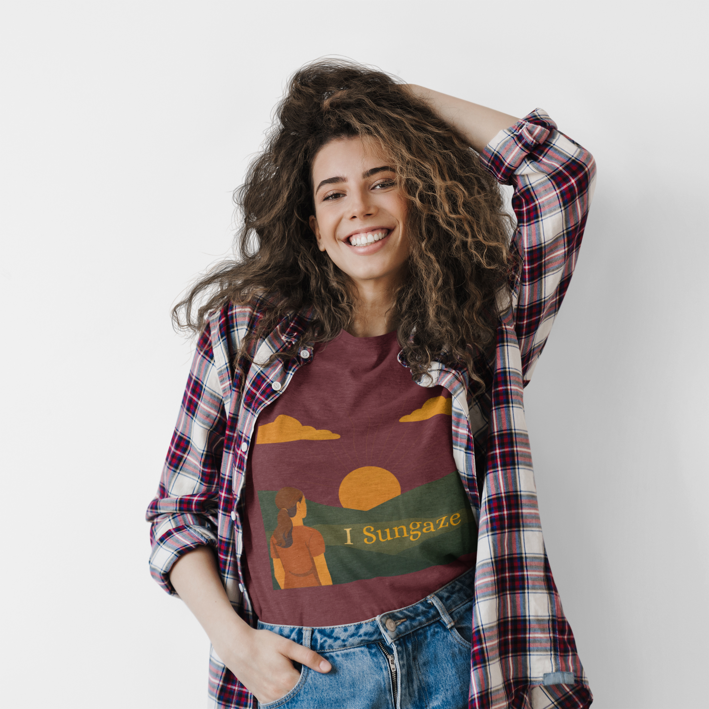 'I Sungaze'_100% Organic Cotton T-Shirt_Female
