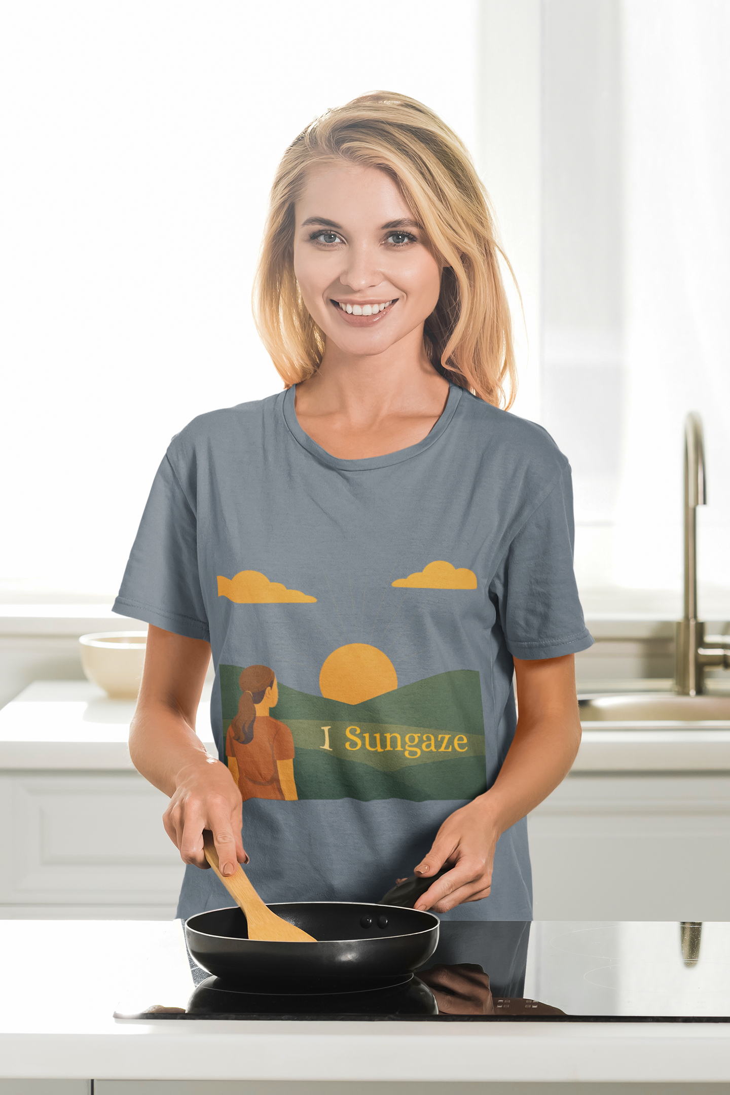 'I Sungaze'_100% Organic Cotton T-Shirt_Female