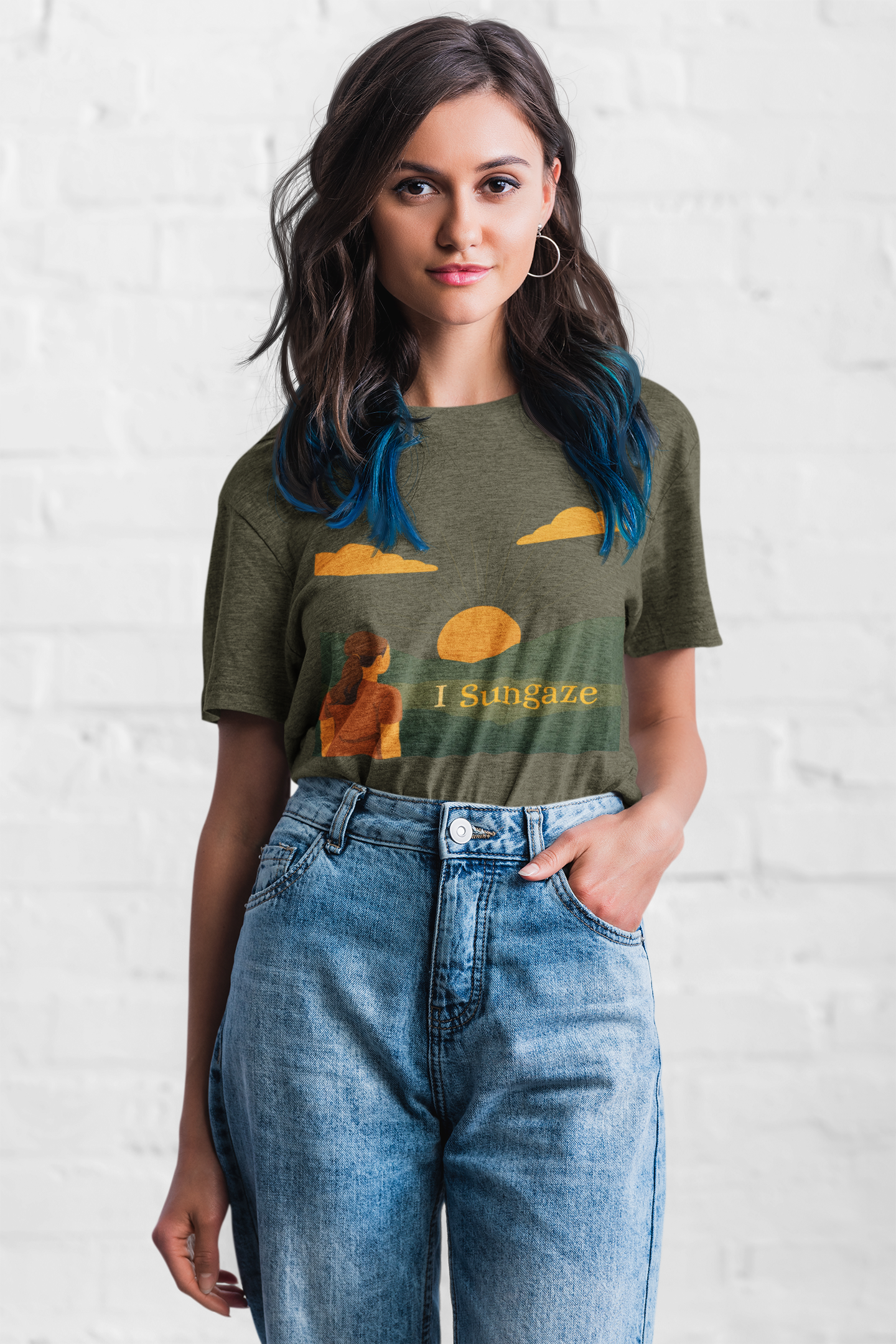 'I Sungaze'_100% Organic Cotton T-Shirt_Female