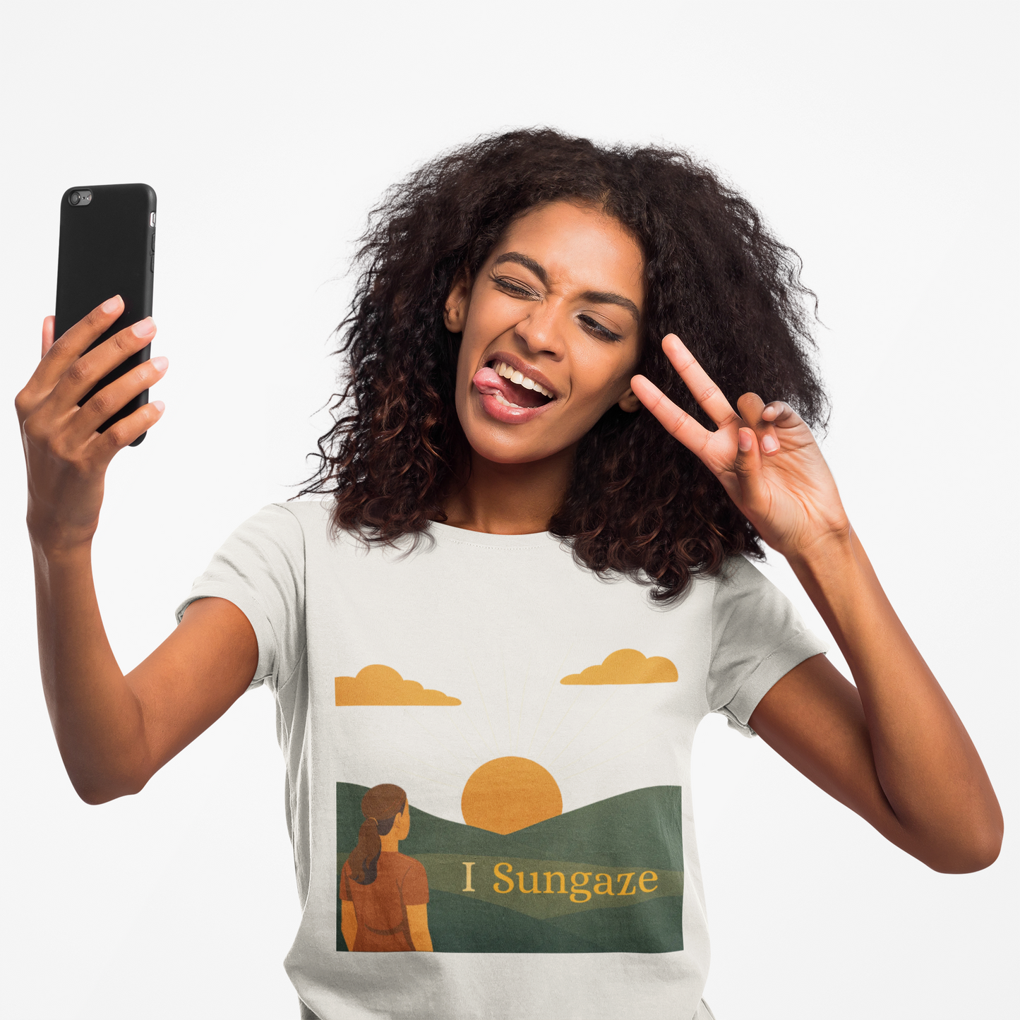 'I Sungaze'_100% Organic Cotton T-Shirt_Female