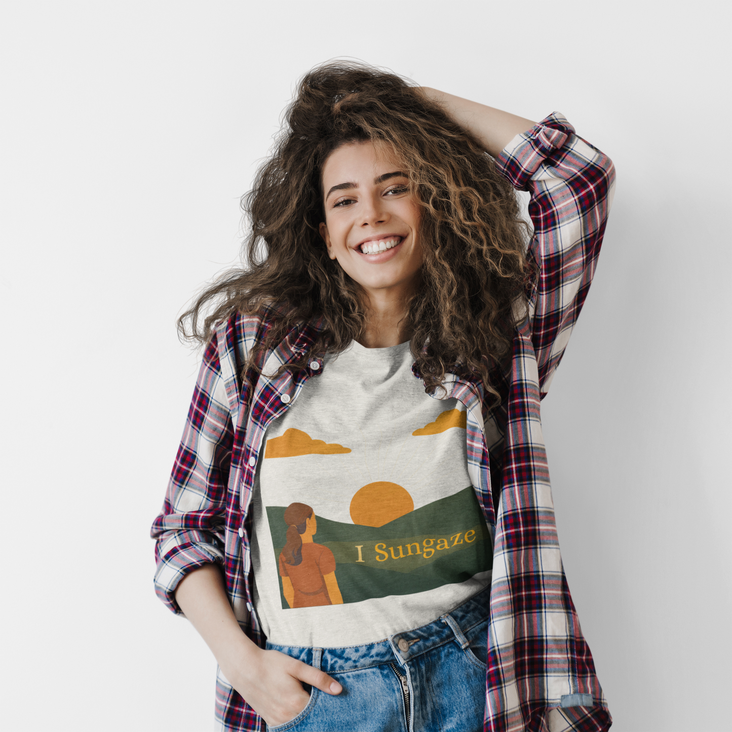 'I Sungaze'_100% Organic Cotton T-Shirt_Female
