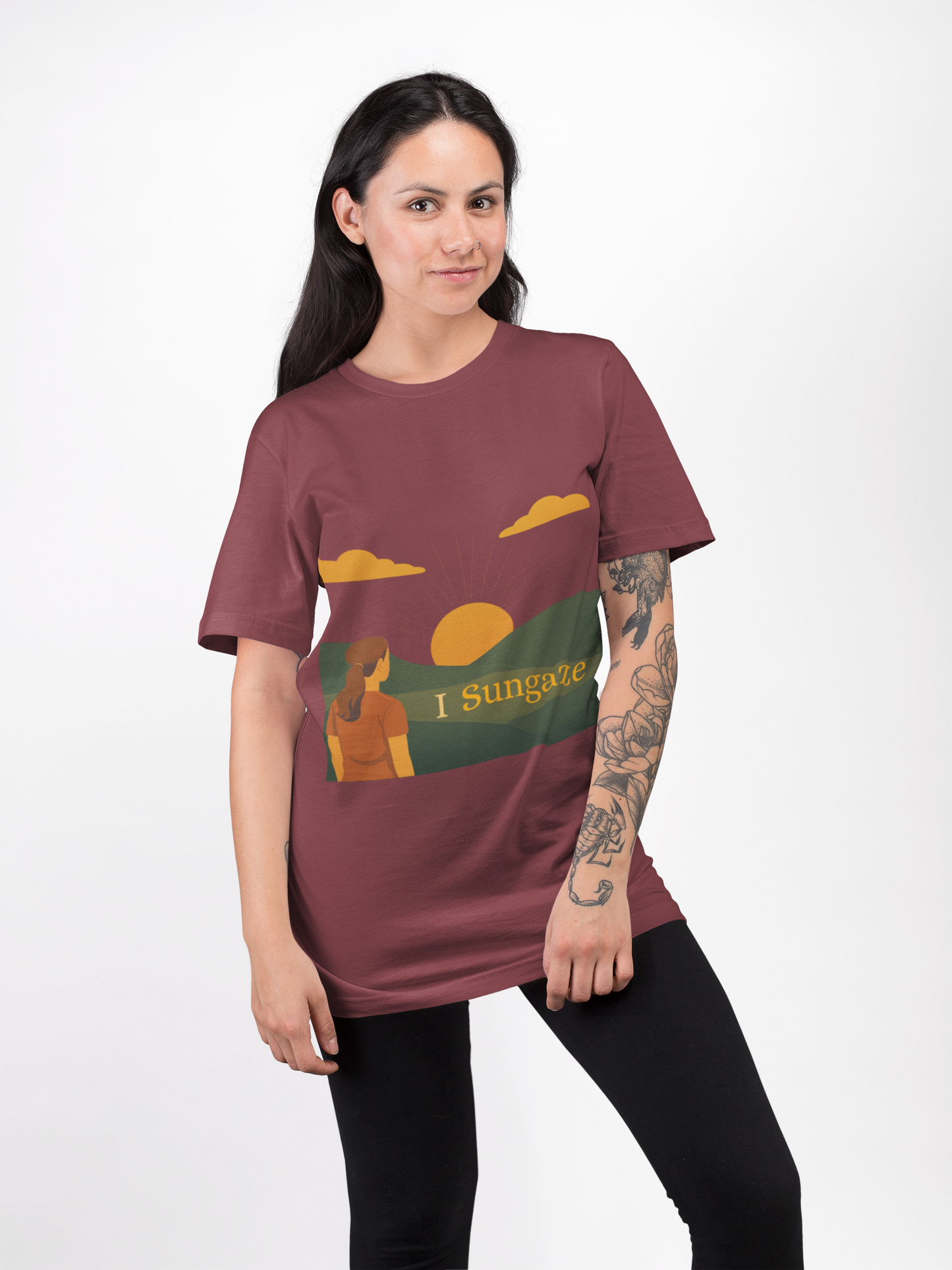 'I Sungaze'_100% Organic Cotton T-Shirt_Female