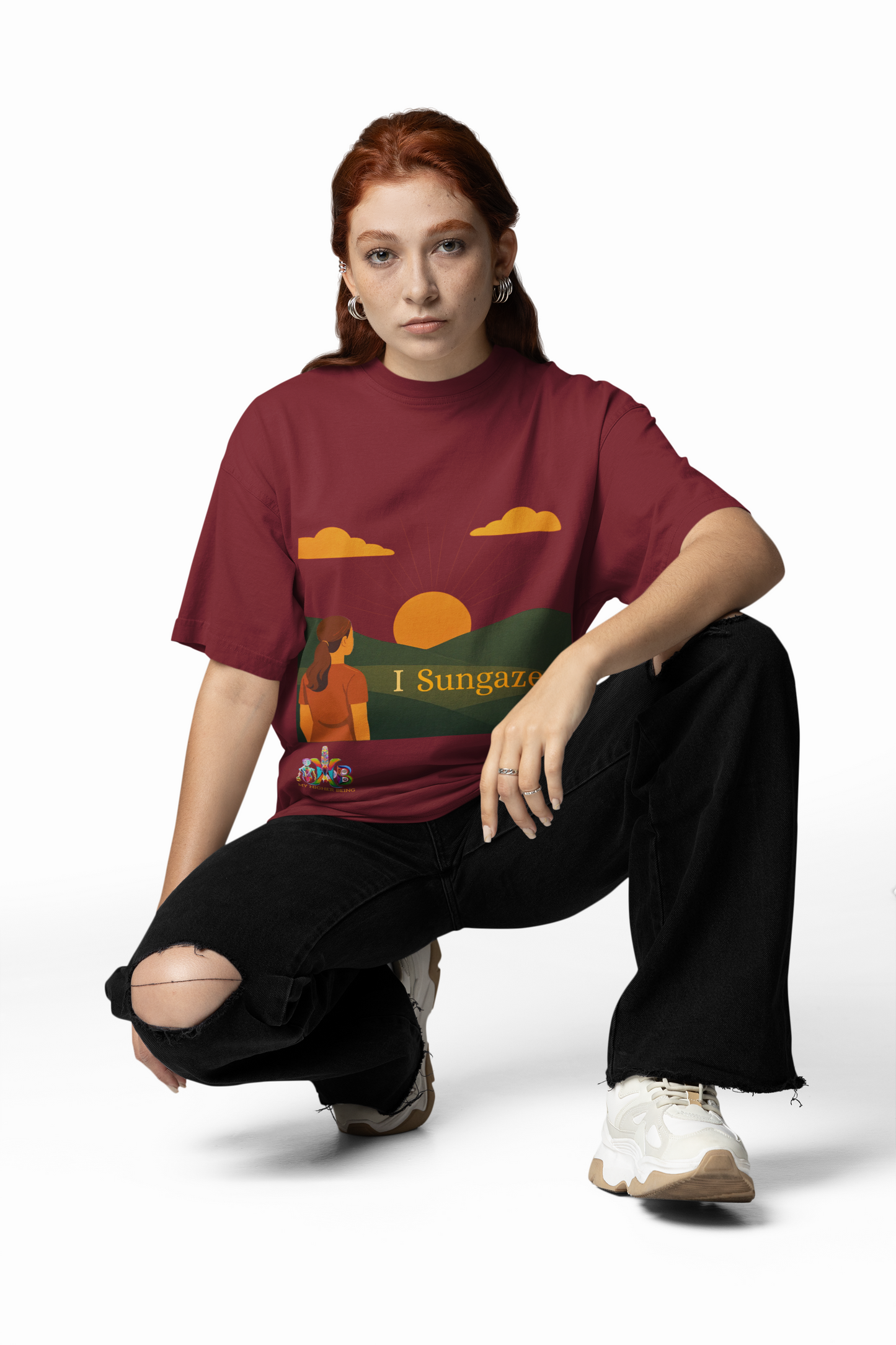 'I Sungaze'_100% Organic Cotton T-Shirt_Female