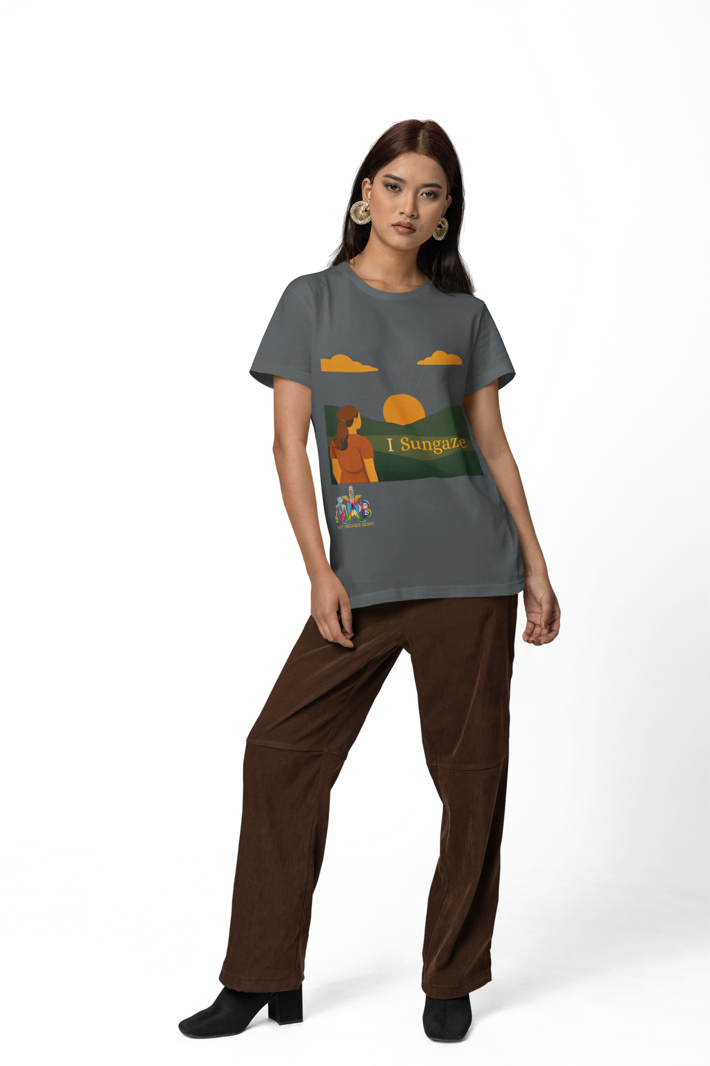 'I Sungaze'_100% Organic Cotton T-Shirt_Female