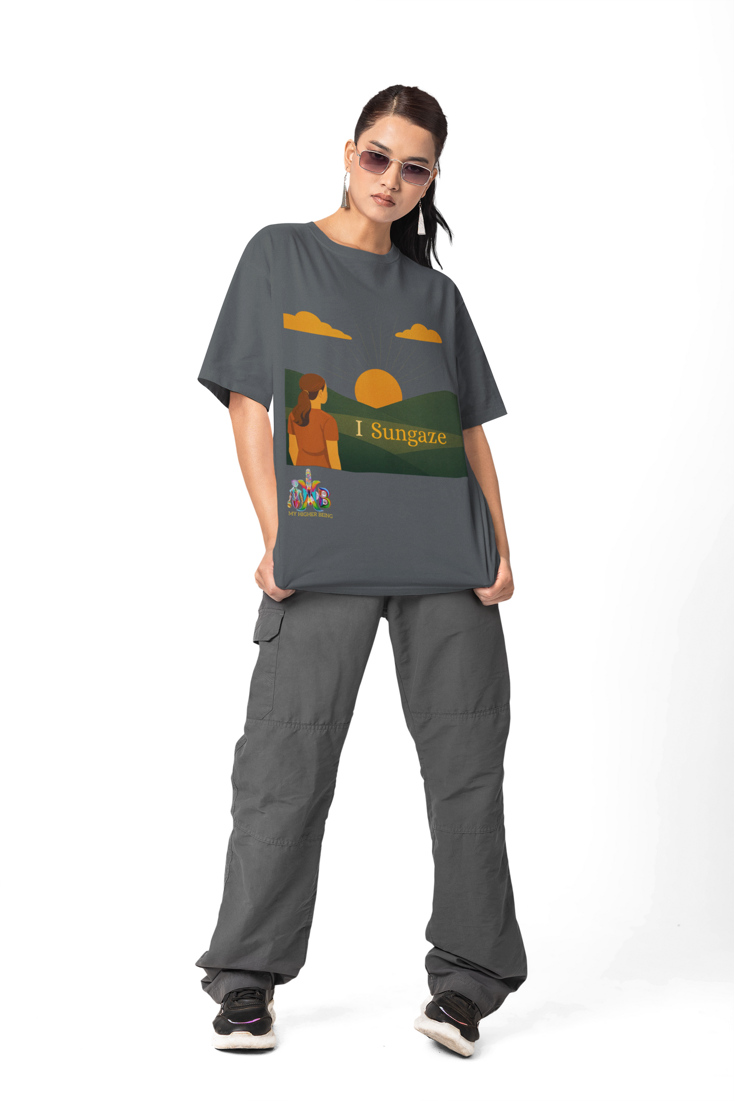 'I Sungaze'_100% Organic Cotton T-Shirt_Female